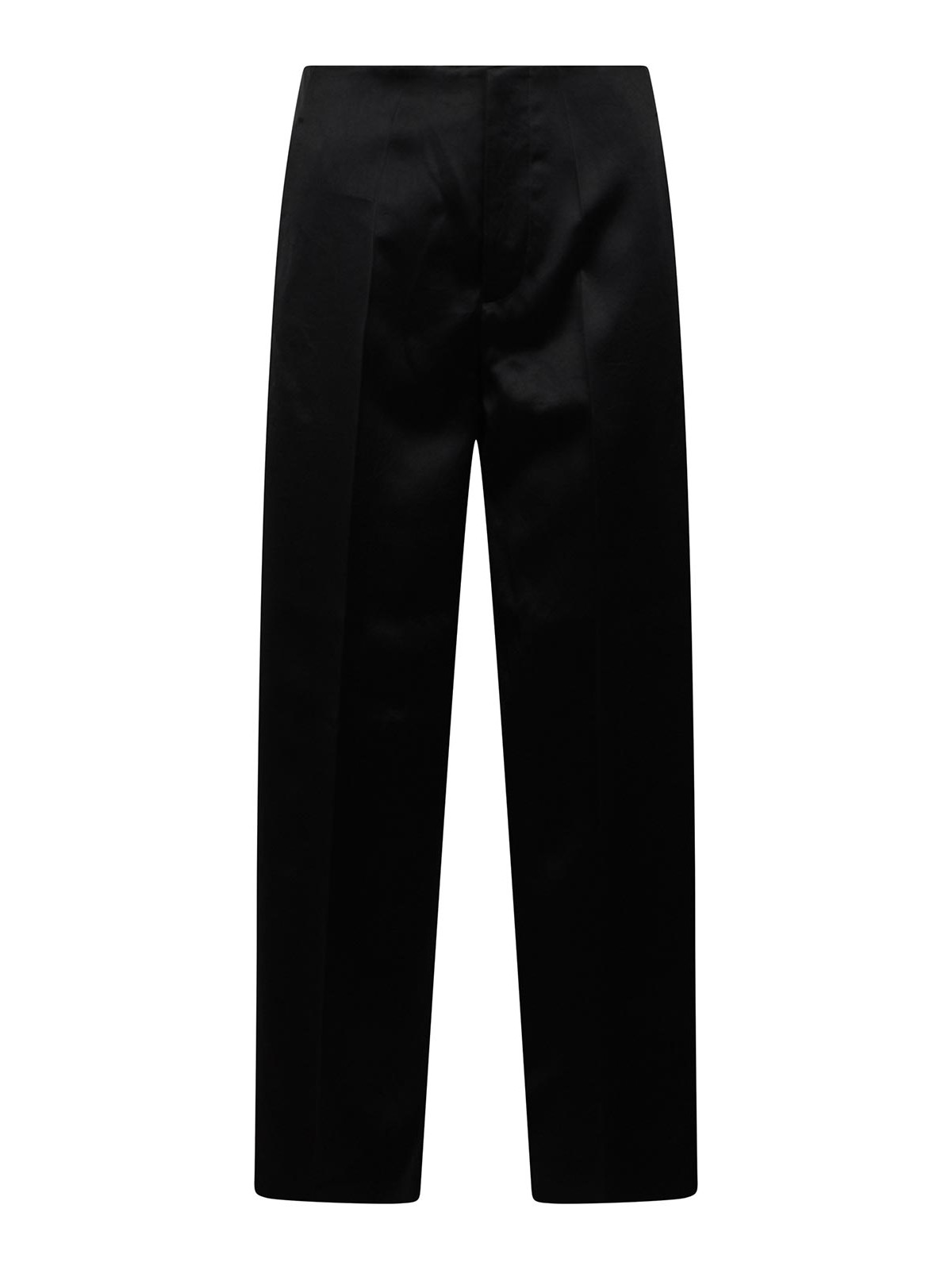Lar -leg trousers in black satin 251GA030107230555555 (PHILOSOPHY / パンツ ) | PHILOSOPHY (フィロソフィ)
