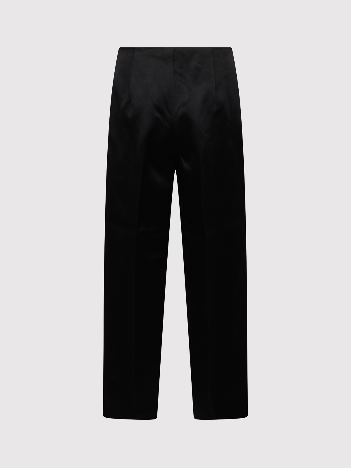 Lar -leg trousers in black satin 251GA030107230555555 (PHILOSOPHY / パンツ ) | PHILOSOPHY (フィロソフィ)(1)