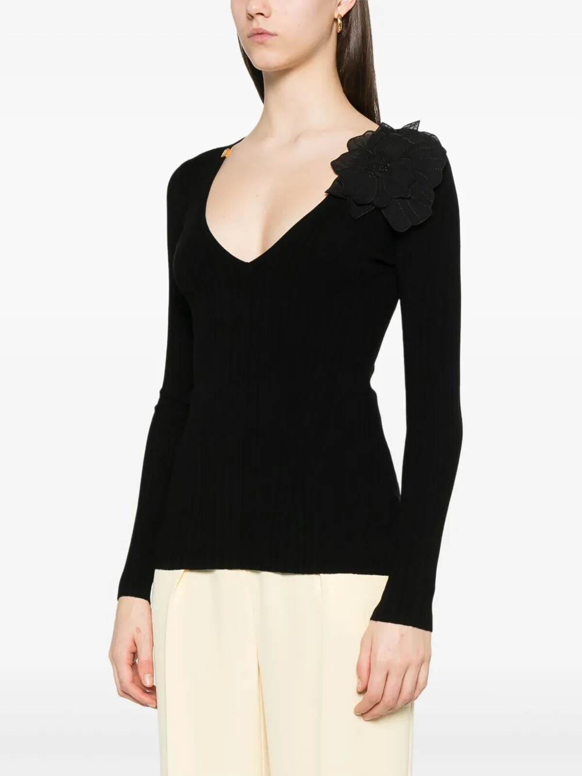 Tricot Top MK56B51E2110 (Elisabetta Franchi / Tシャツ・カットソー ) | Elisabetta Franchi (エリザベッタ フランキ)(2)
