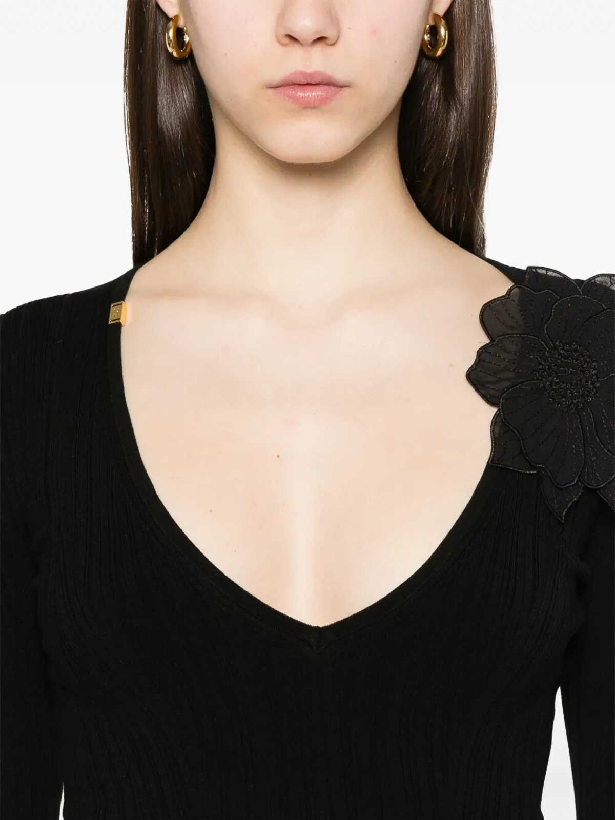 Tricot Top MK56B51E2110 (Elisabetta Franchi / Tシャツ・カットソー ) | Elisabetta Franchi (エリザベッタ フランキ)(4)