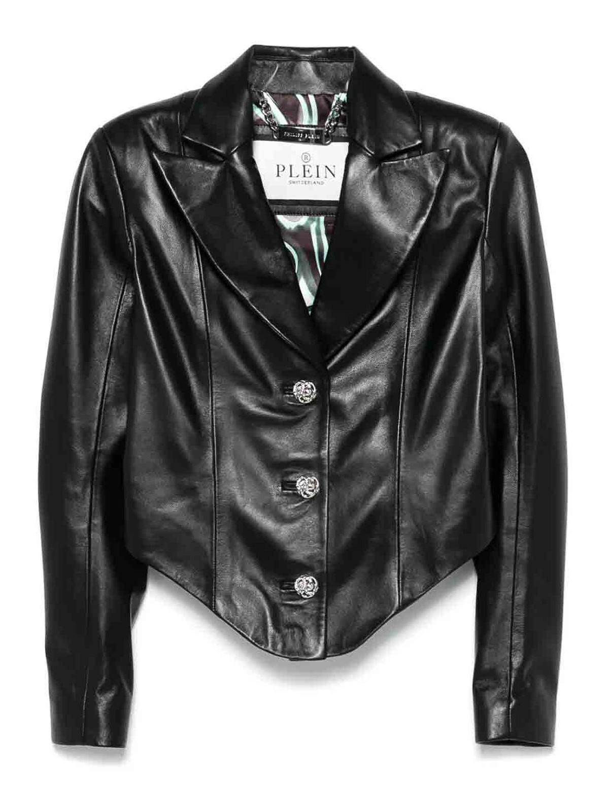 FlameLong Sleeve Vintage Leather Blazer SAECWLF0038PLE010N02 (PHILIPP PLEIN / カジュアルジャケット・ベスト ) | PHILIPP PLEIN (フィリップ プレイン)