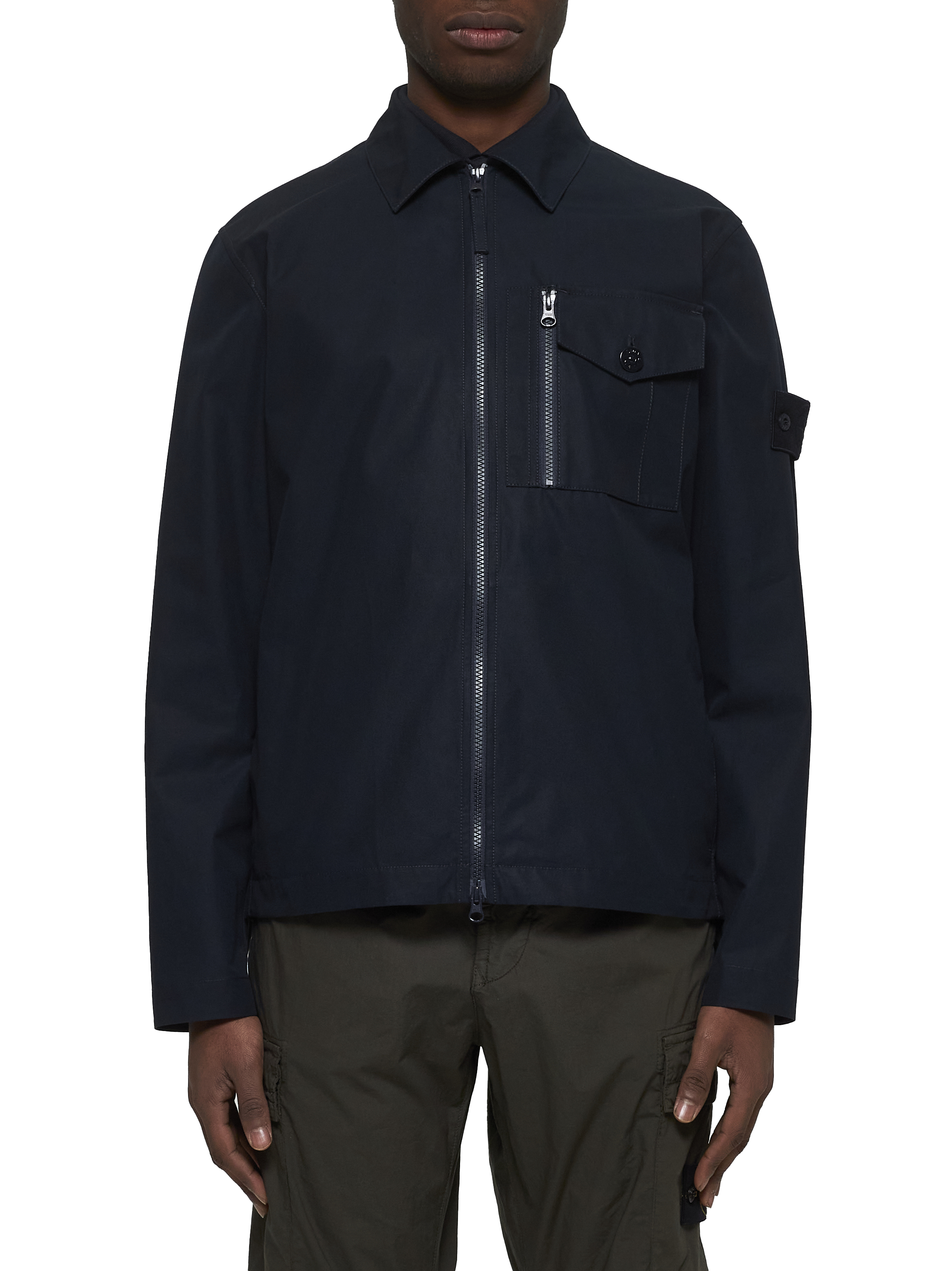 Stone Island Shirts Blue K1S151200007S00F1V0020 (STONE ISLAND / カジュアルジャケット・ベスト ) | STONE ISLAND (ストーンアイランド)(1)