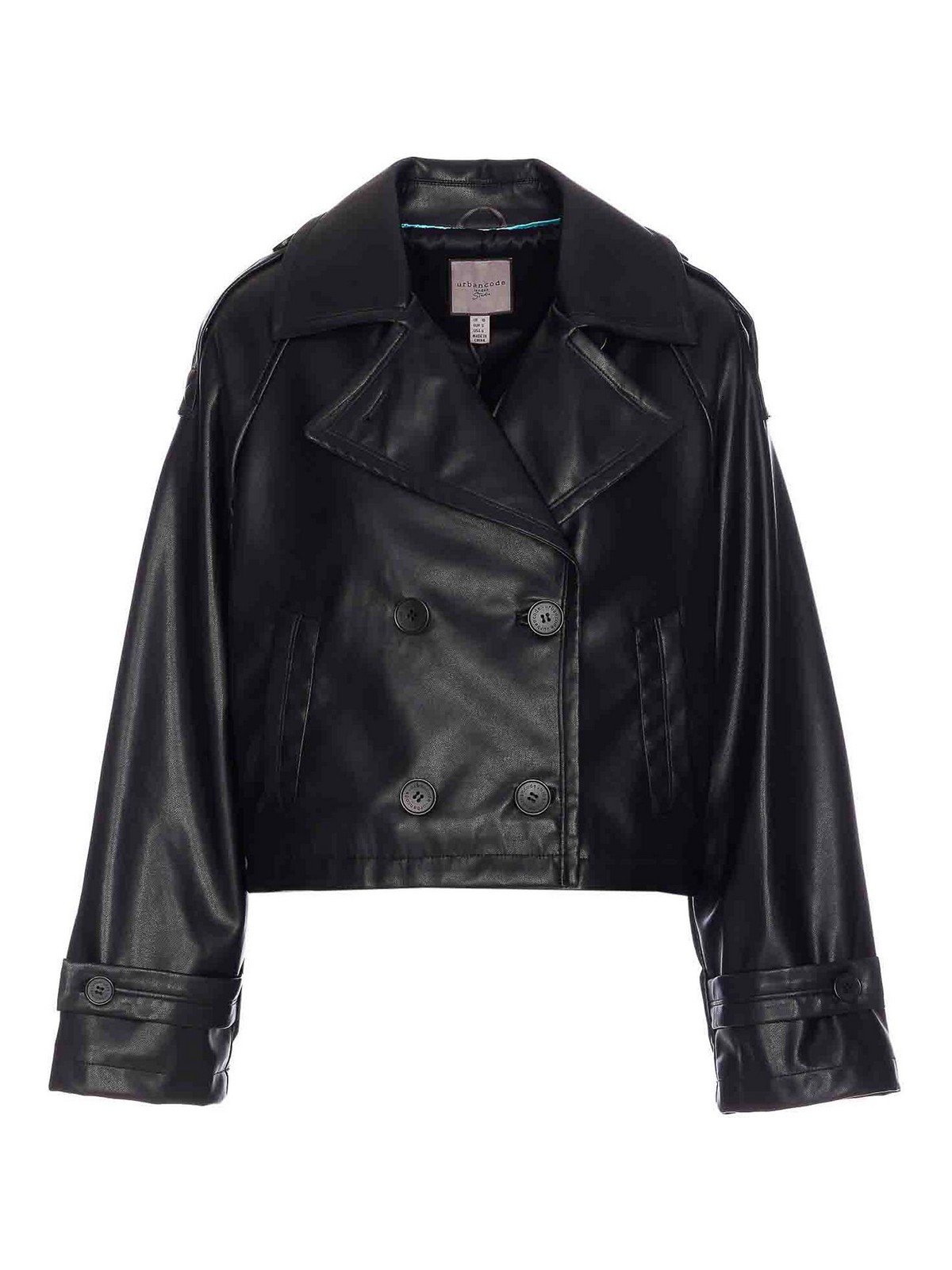 Black Faux Leather Jacket BJ19933BLACK (urbancode / レザー&ファージャケット・コート ) | urbancode (アーバンコード)