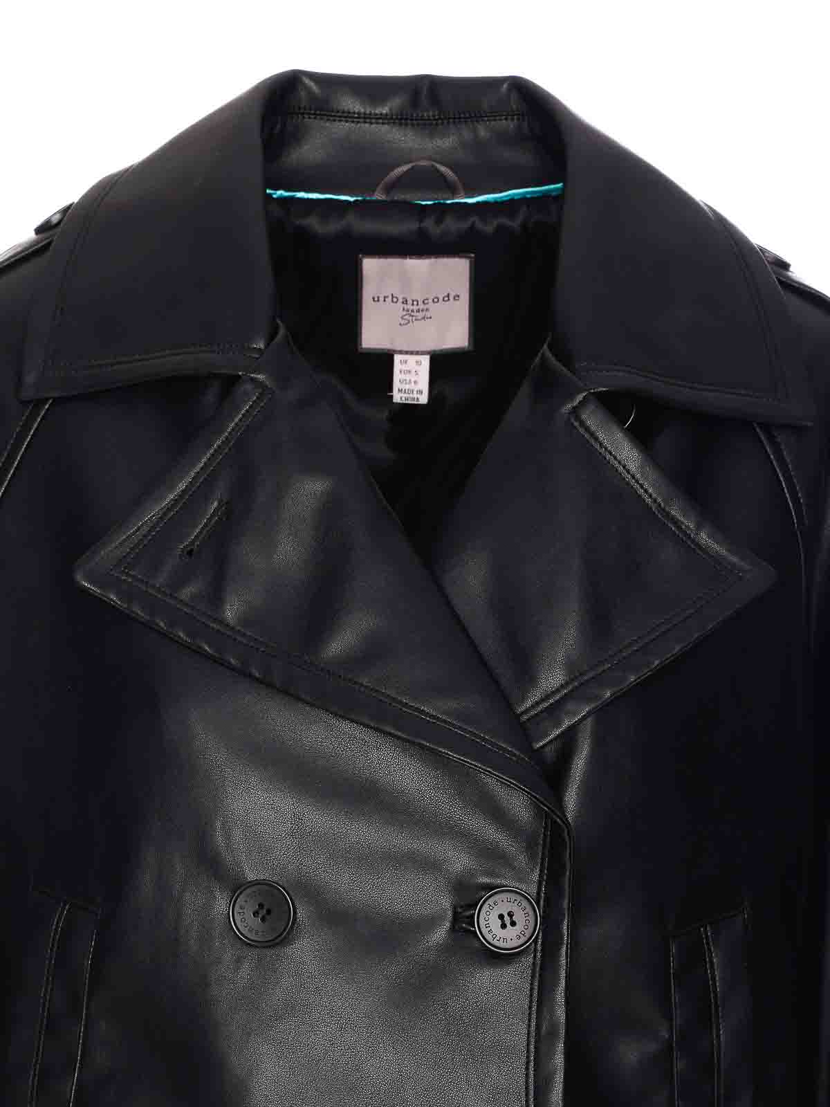 Black Faux Leather Jacket BJ19933BLACK (urbancode / レザー&ファージャケット・コート ) | urbancode (アーバンコード)(4)