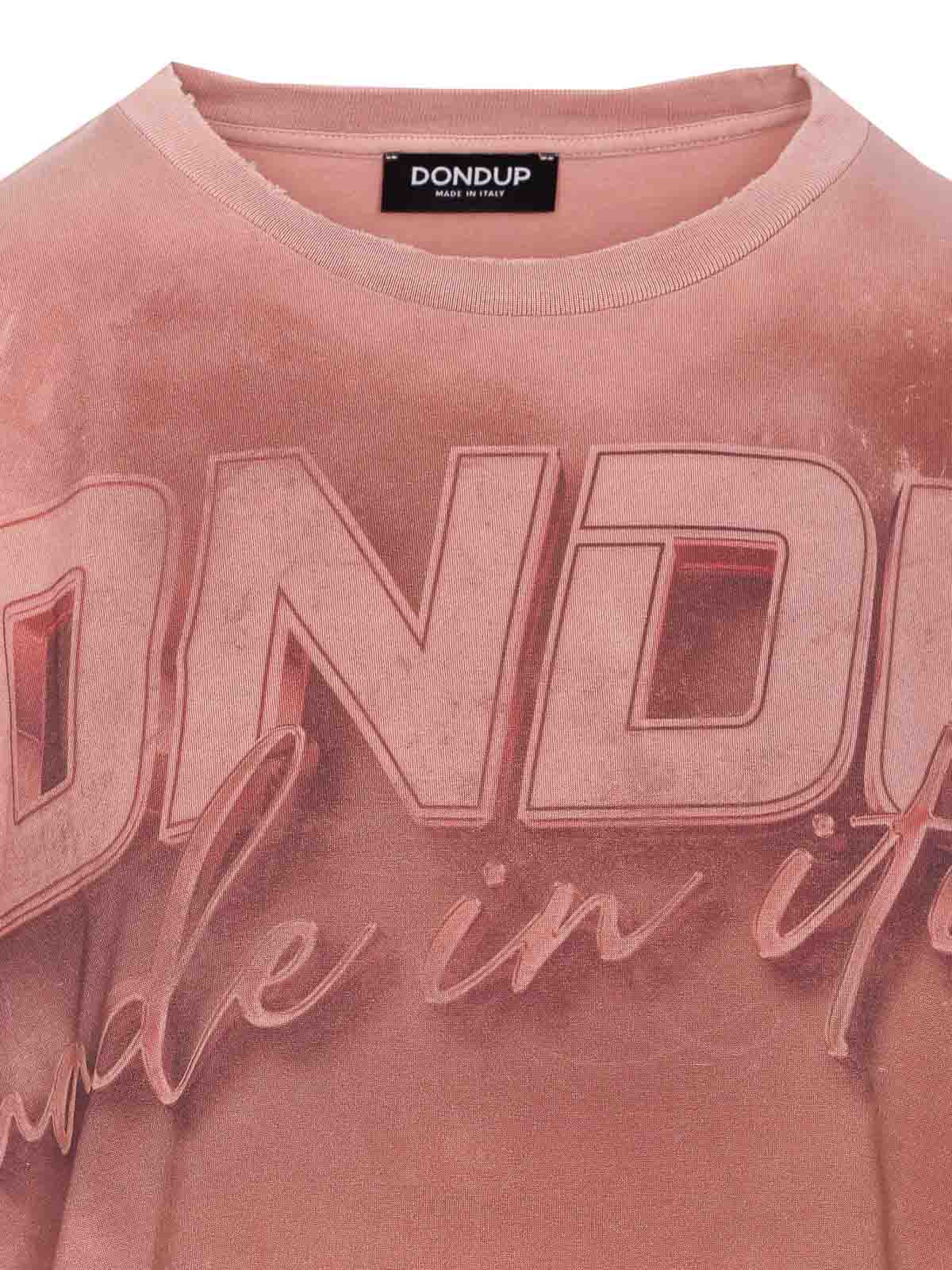 Pink T-Shirt DS034JF0350DIV2533 (DONDUP / Tシャツ・カットソー ) | DONDUP (ドンダップ)(3)