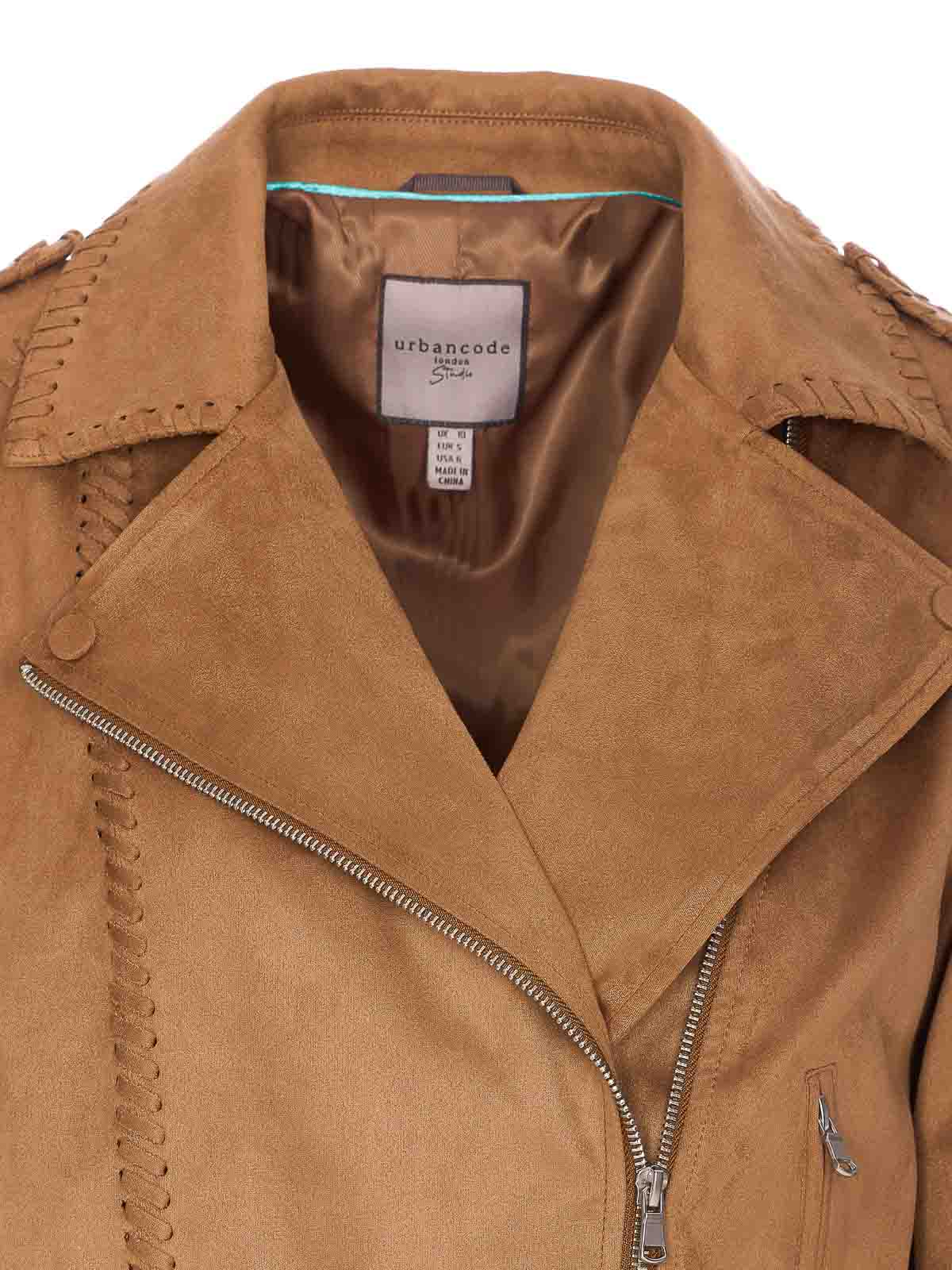 Faux Suede Leather Jacket BJ19929CARAMEL (urbancode / レザー&ファージャケット・コート ) | urbancode (アーバンコード)(3)