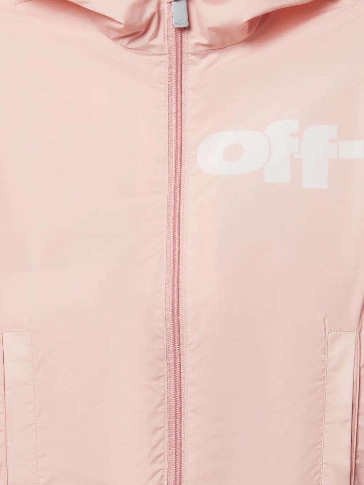 Type Graphic Windbreaker OGEB004S25FAB0013001 (Off-White / カジュアルジャケット ) | Off-White (オフホワイト)(2)