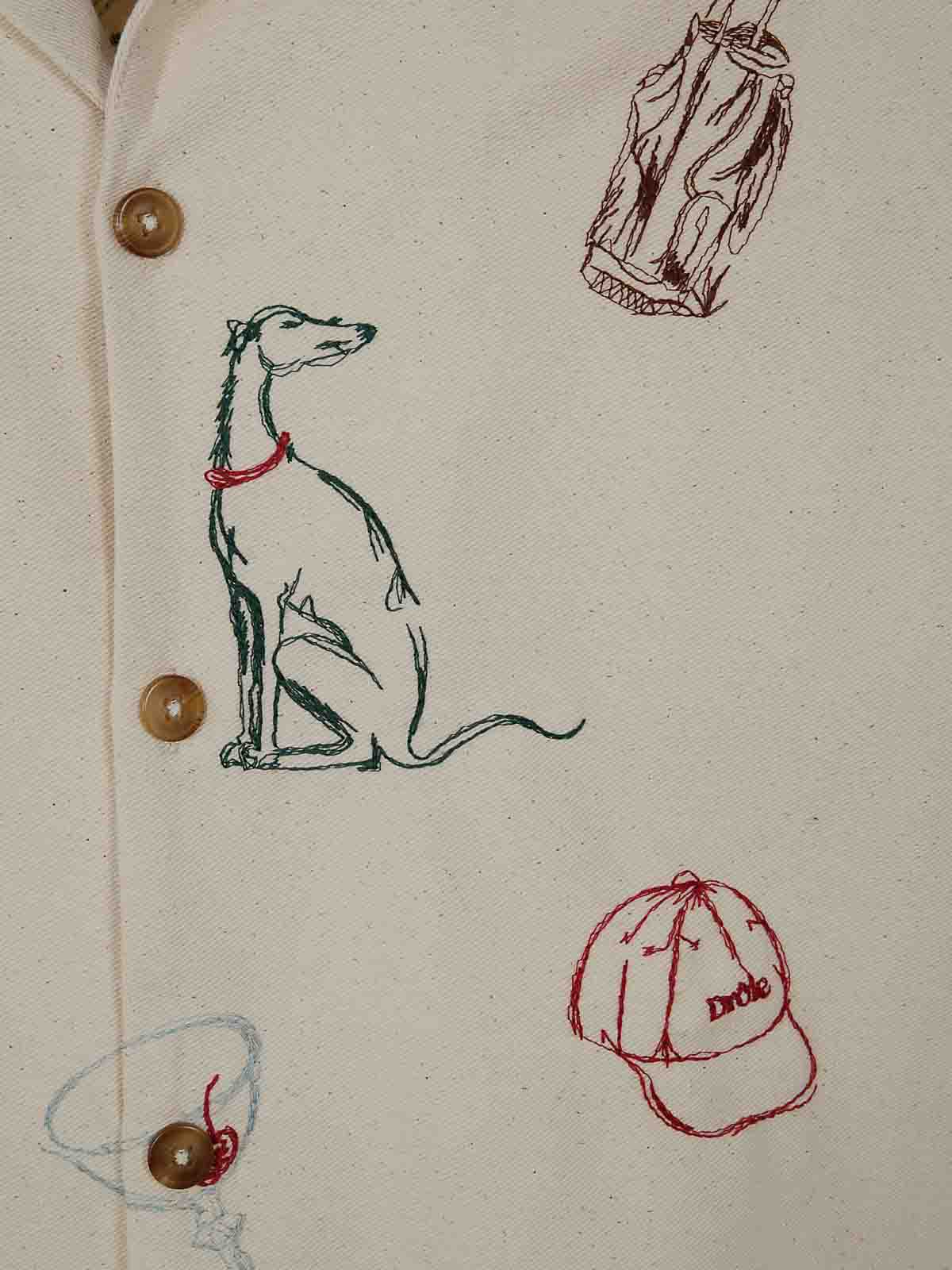 Chemise Brode Country Club GSH214CO198ECRU (Drôle De Monsieur / シャツ・ブラウス ) | Drôle De Monsieur (ドロールドムッシュ)(2)