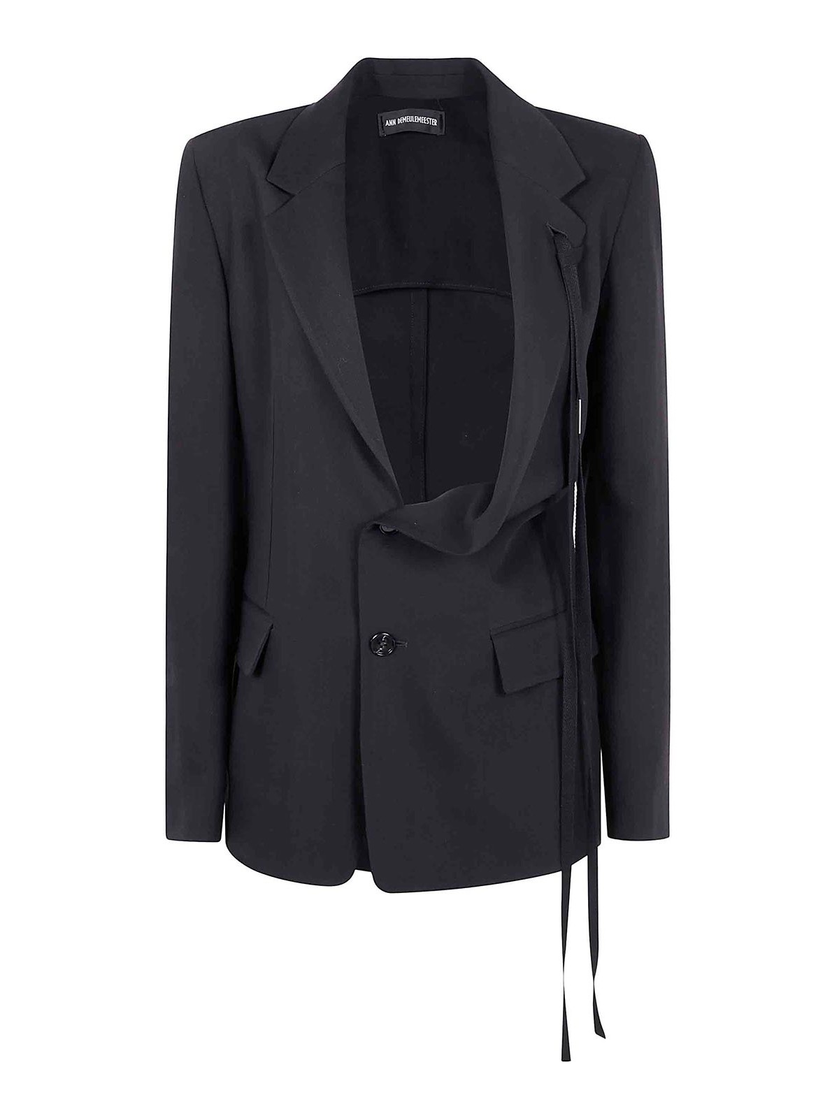Disa Light Asymmetric Deconstructed Jacket 2510WJA28FA556099099 (Ann Demeulemeester / ブレザー・ジャケット ) | Ann Demeulemeester (アンドゥムルメステール)
