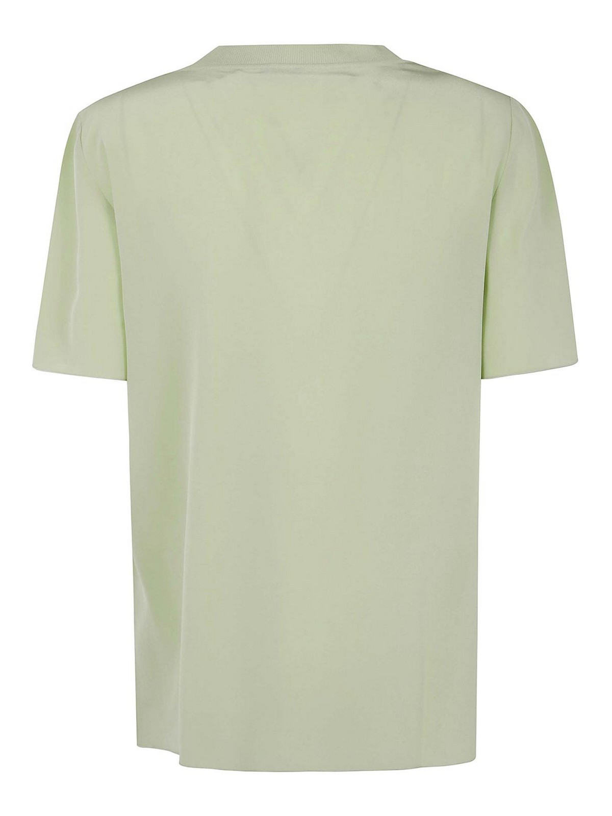 Tシャツ・カットソー JOSEPH SS25 RUBIN BLOUSE CREPE DE SOIE (JF009074 1336) Rubin Crepe de Soie Silk Blouse in Green | JOSEPH KR