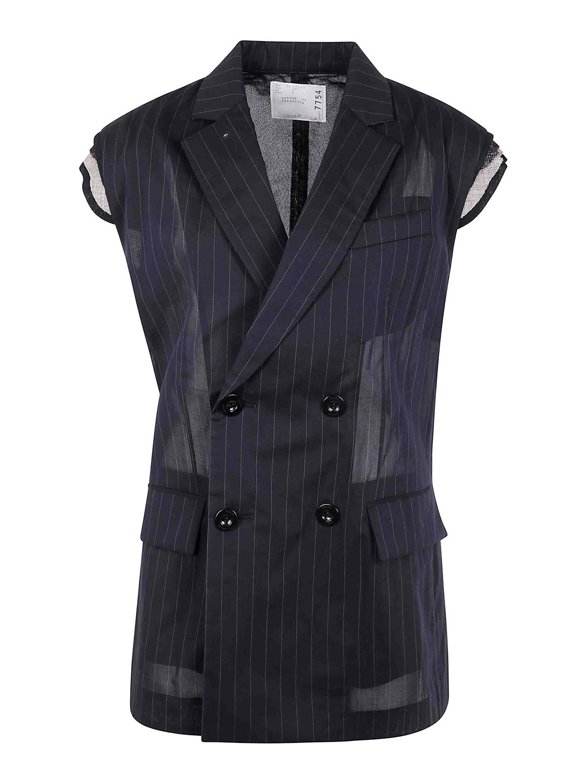 High Twist Voile Vest 2507754001 (sacai / ベスト ) | sacai (サカイ)
