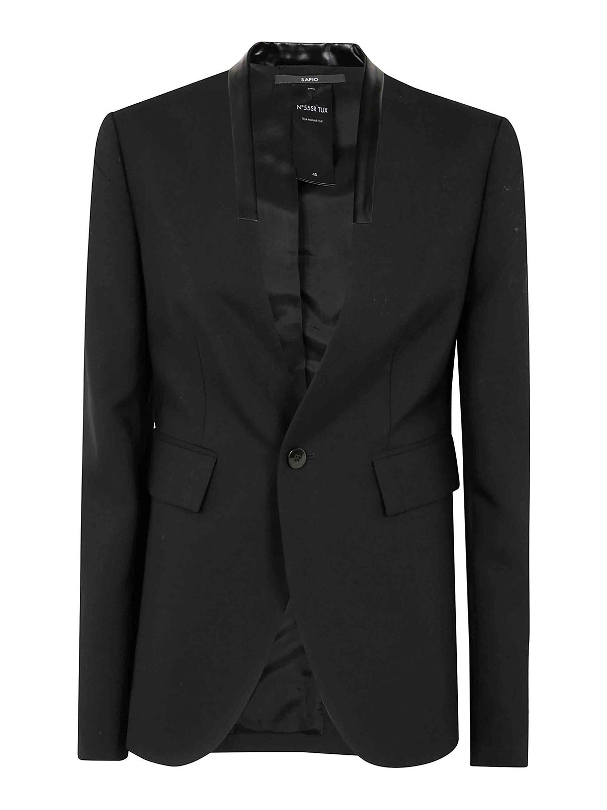 Mohair Tux Single Brested Blazer N55SRMOHAIRTBLACK (SAPIO / ブレザー・ジャケット ) | SAPIO (サピオ)