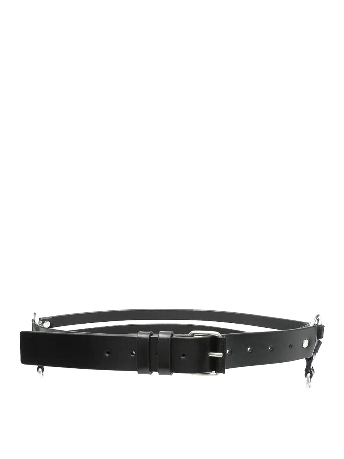 Monna 35Cm Belt With Double Rings 2510WBE04LT128099099 (Ann Demeulemeester / ベルト・サスペンダー ) | Ann Demeulemeester (アンドゥムルメステール)