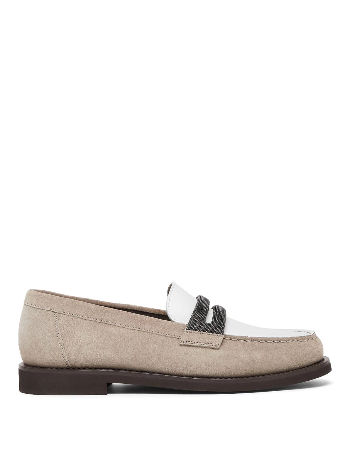 Suede moccasins MZSFG2870C5859ICE (Brunello Cucinelli / ローファー ) | Brunello Cucinelli (ブルネロ・クチネリ)