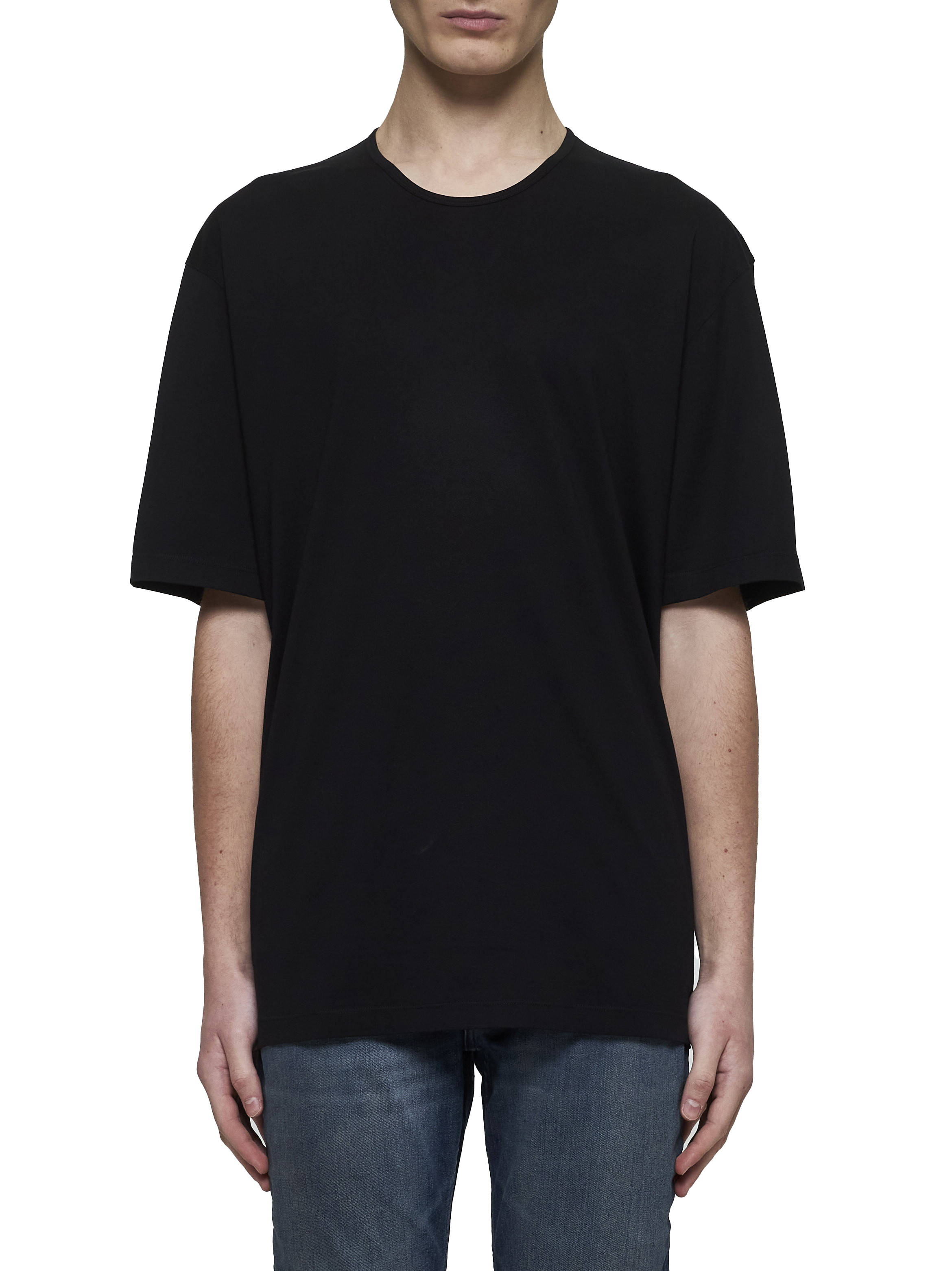 LEMAIRE T-shirts and Polos Black TO1335LJ1018BK999 (LEMAIRE / Tシャツ・カットソー ) | LEMAIRE (ルメール)(1)