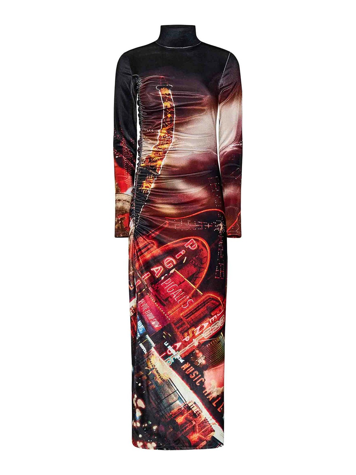 Velvet Long Gathered Dress RO257J55400301550 (Jean Paul GAULTIER / ワンピース・ドレス・オールインワン ) | Jean Paul GAULTIER (ジャンポール ゴルチエ)