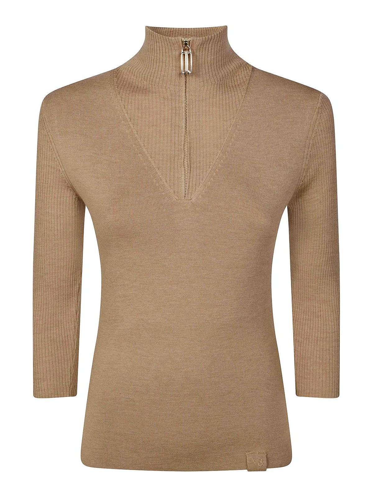 Half Zip Short Sleeve Top 1125KJU006051A9215 (VICTORIA BECKHAM / ニット・セーター・カーディガン ) | VICTORIA BECKHAM (ヴィクトリア ベッカム)