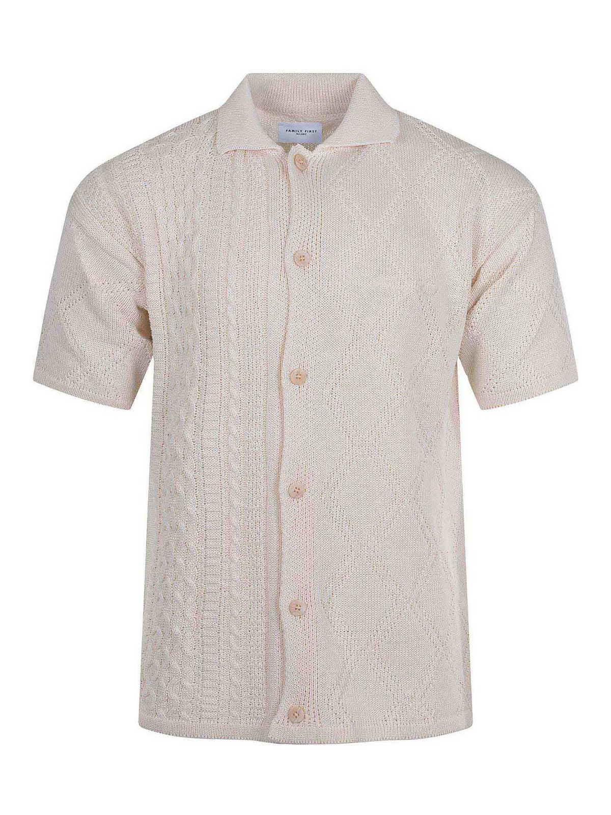 Shirt in Cotton Blend SWS2502WHITE (FAMILY FIRST / シャツ・ブラウス ) | FAMILY FIRST (ファミリーファースト)