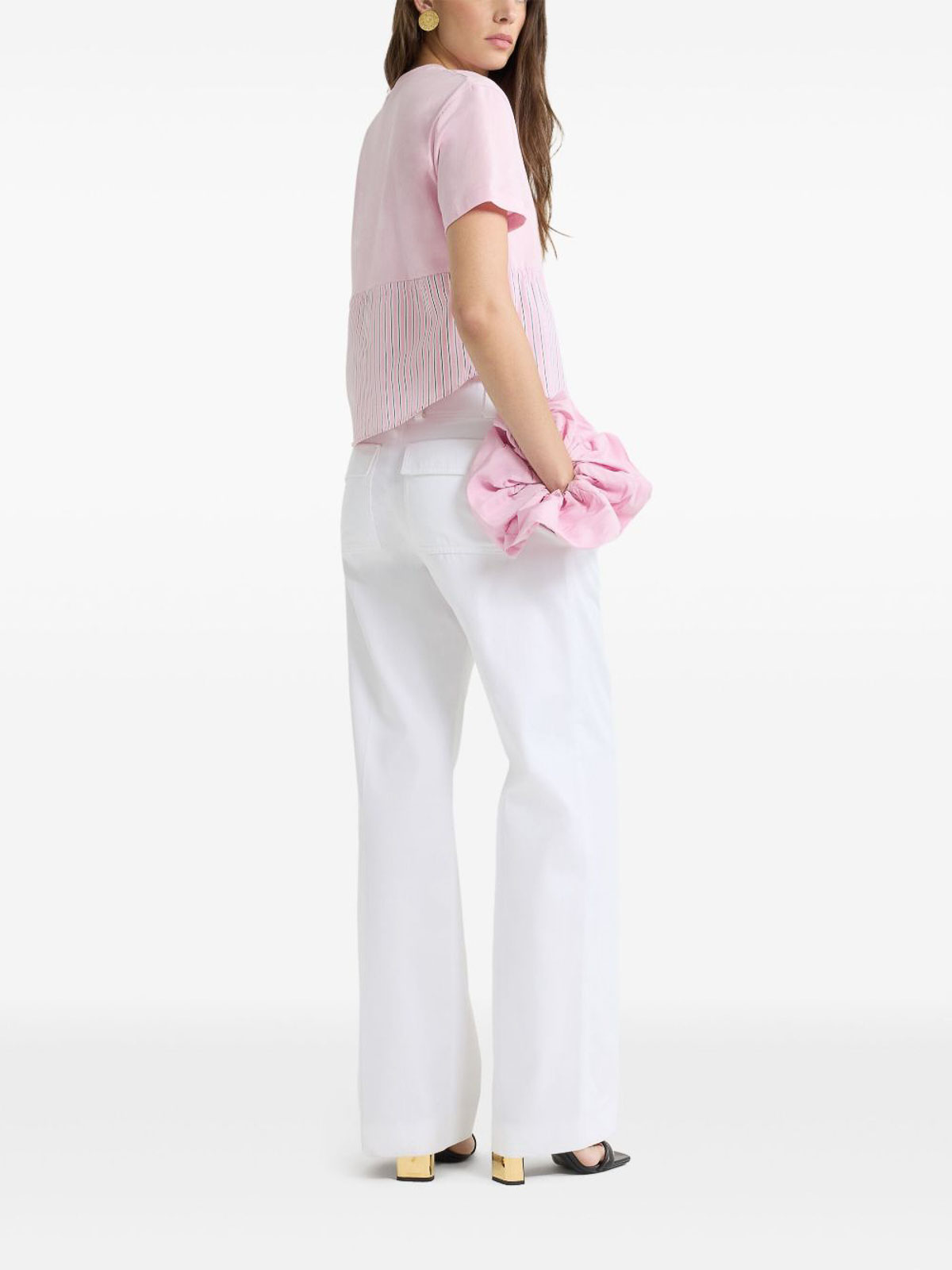MIX FABRIC VOLUME TSHIRT (Patou/Tシャツ・カットソー) | Patou