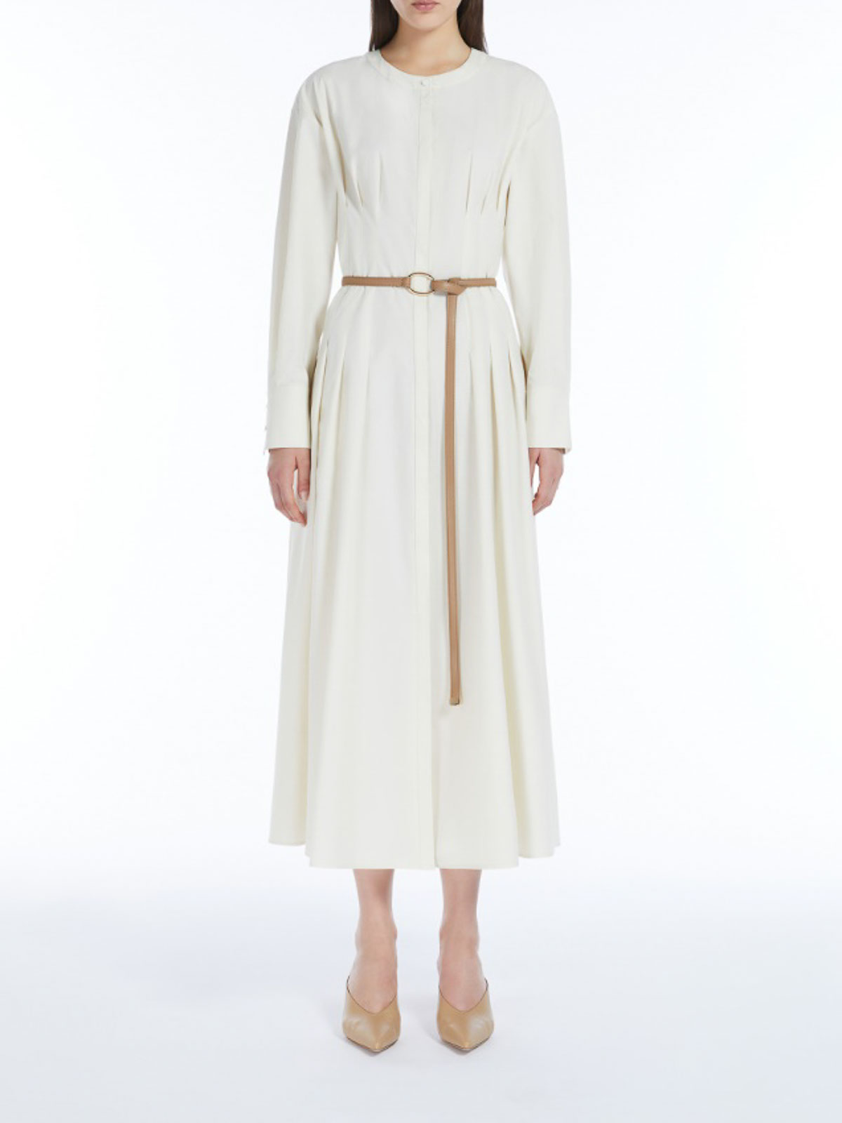 Orvieto Cotton Shirt Dress ORVIETO2426226021650002 (Max Mara Studio / ワンピース・ドレス・オールインワン ) | Max Mara Studio (マックスマーラ ステュディオ)(2)