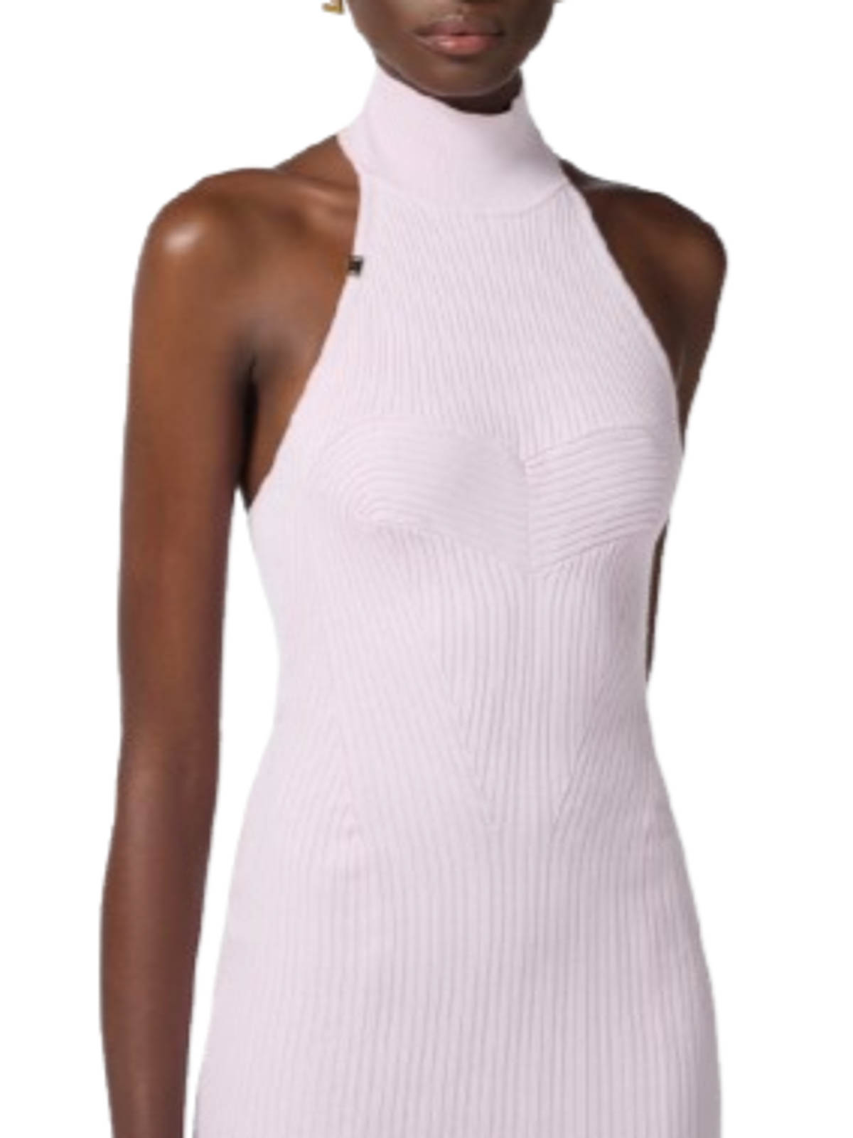 Ribbed Viscose Dress With Heart AM60S51E2544 (Elisabetta Franchi / ワンピース・ドレス・オールインワン ) | Elisabetta Franchi (エリザベッタ フランキ)(2)