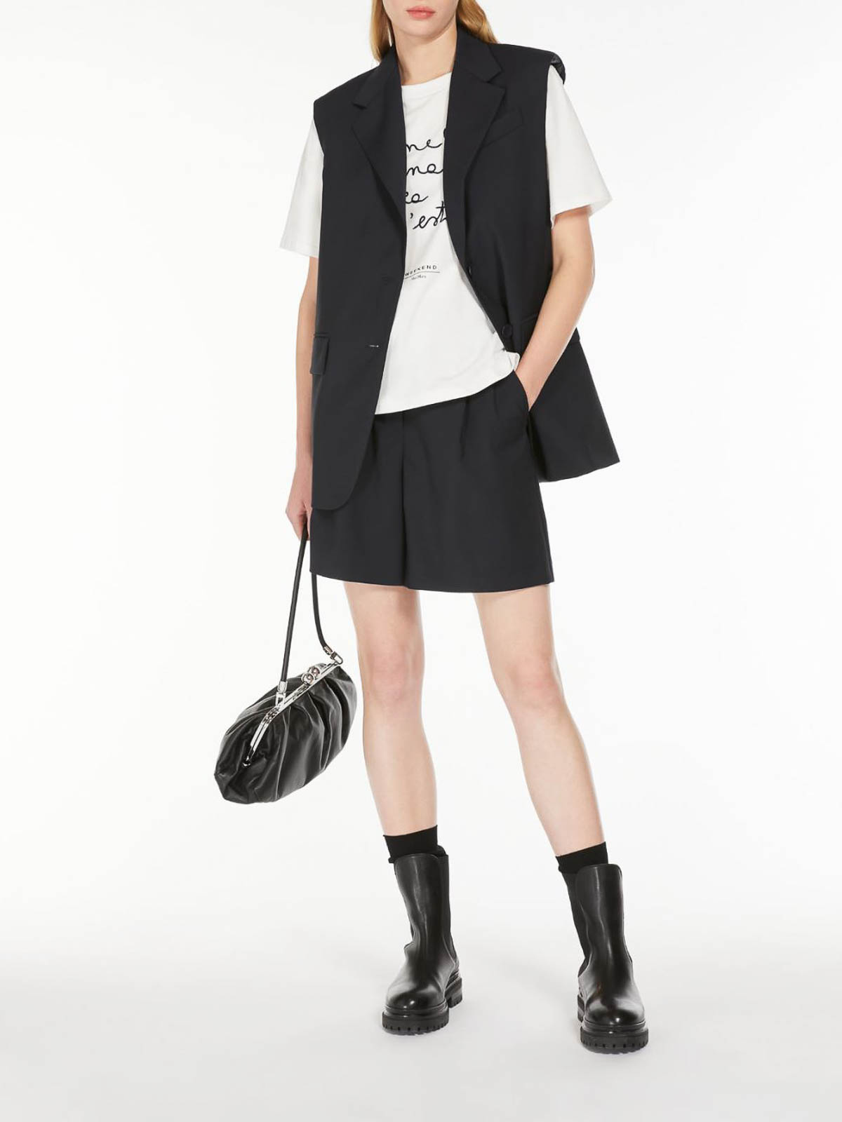 Gilet In Stretch Wool Canvas DONNA2425156021650001 (Weekend Max Mara / ベスト ) | Weekend Max Mara (ウィークエンド マックスマーラ)(1)