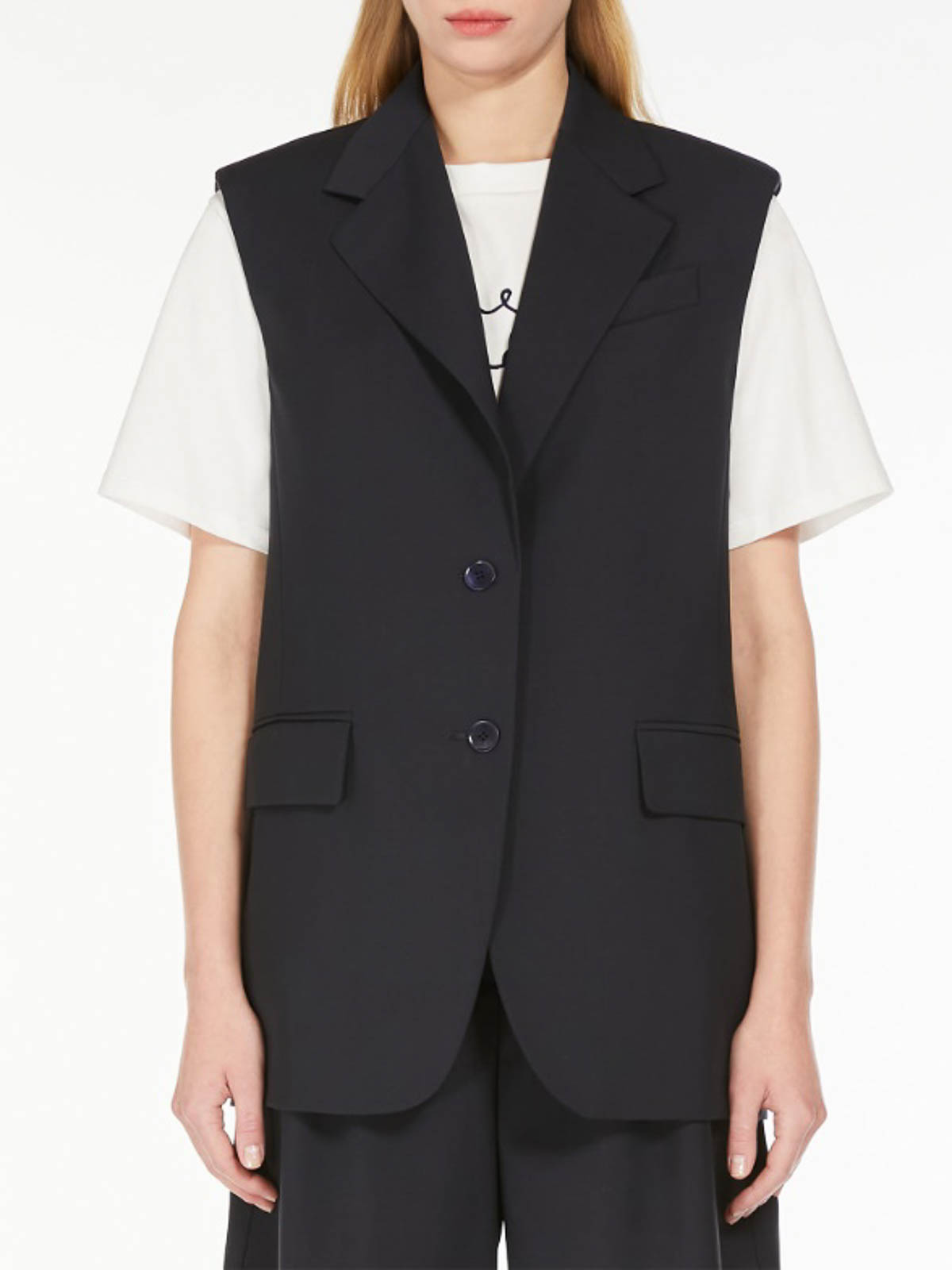 Gilet In Stretch Wool Canvas DONNA2425156021650001 (Weekend Max Mara / ベスト ) | Weekend Max Mara (ウィークエンド マックスマーラ)(4)