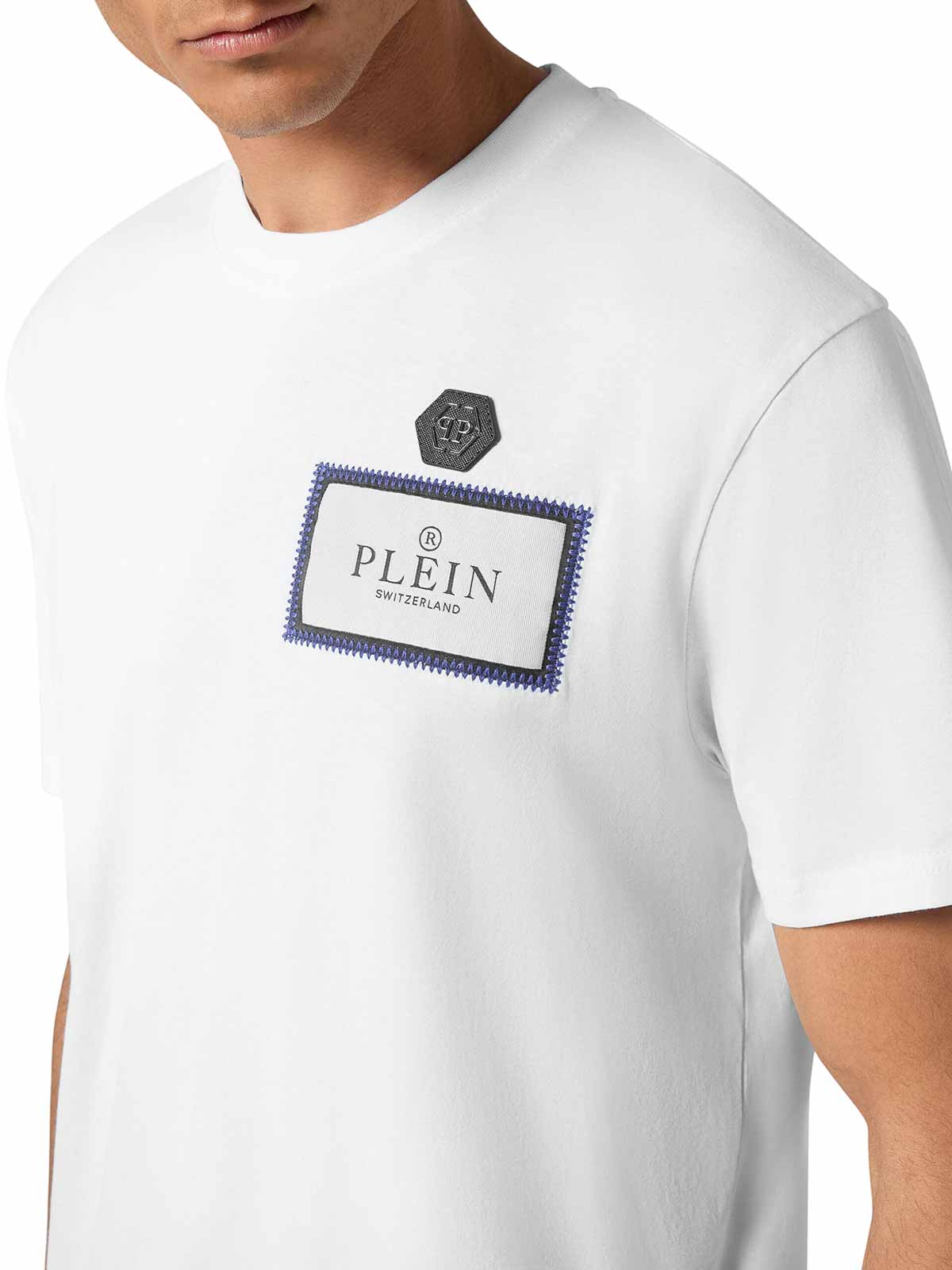 T-Shirt With Application SAECMTK8133PJY002N01 (PHILIPP PLEIN / Tシャツ・カットソー ) | PHILIPP PLEIN (フィリップ プレイン)(4)