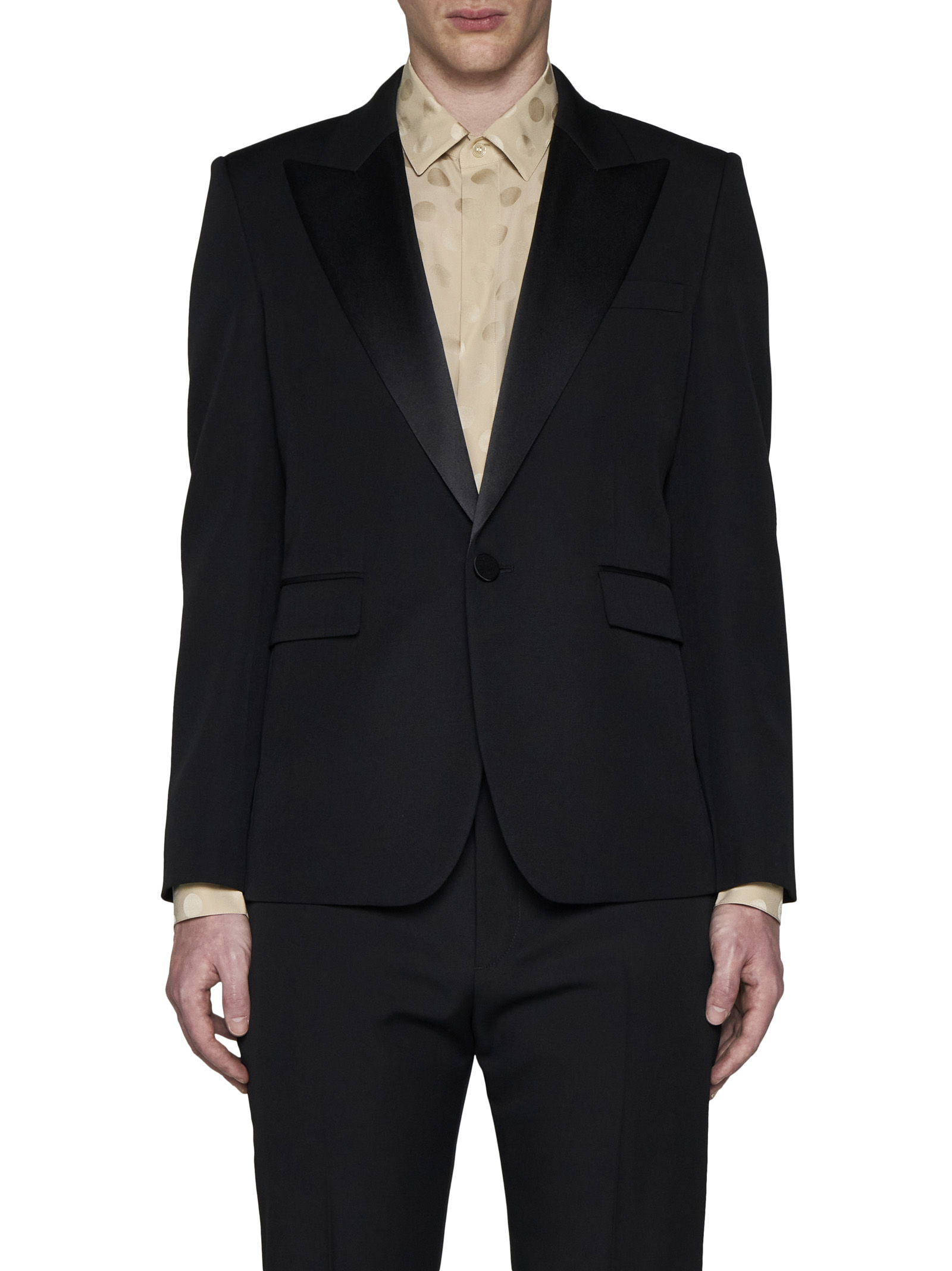 Saint Laurent Jackets Black 780354Y512W1000 (Saint Laurent / スーツ・ジャケット ) | Saint Laurent (サンローラン)(2)