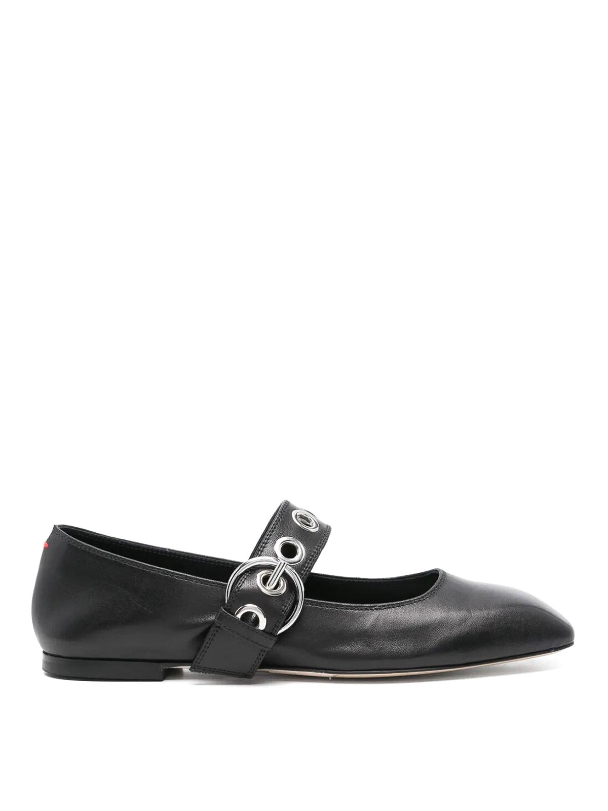 Uma Eyelet Nappa Leather Black A11FLRKLS08FL159SS25800007 (Aeyde / フラットシューズ ) | Aeyde (アイデ)