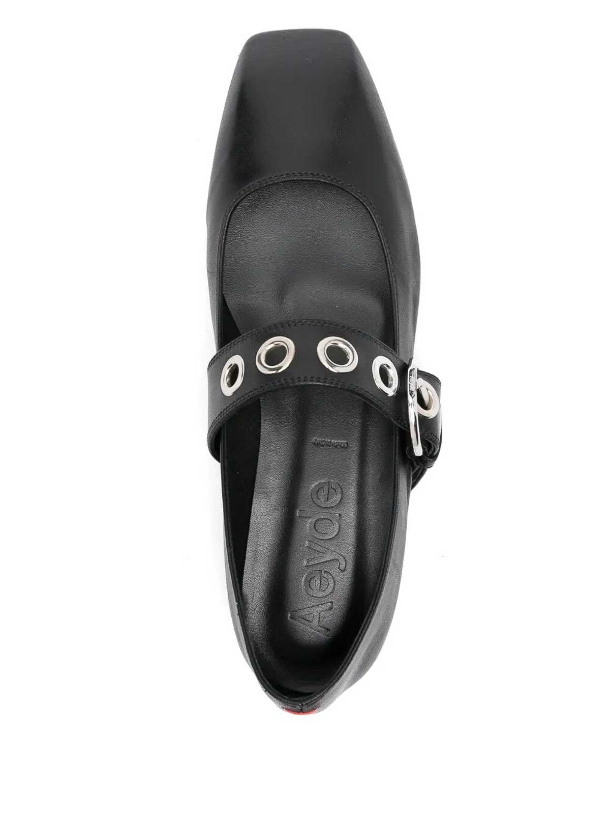Uma Eyelet Nappa Leather Black A11FLRKLS08FL159SS25800007 (Aeyde / フラットシューズ ) | Aeyde (アイデ)(1)