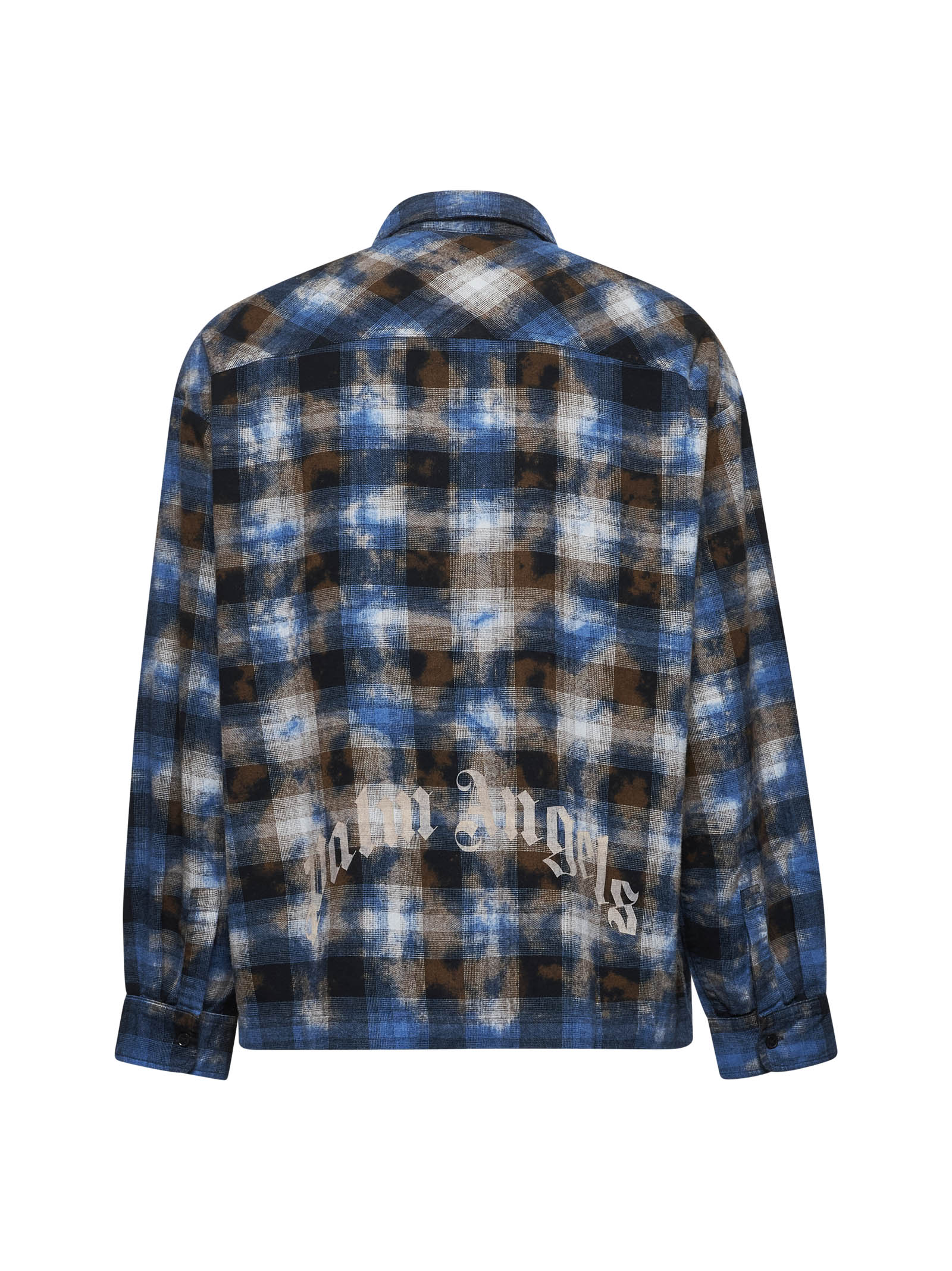 Palm Angels Shirts Blue PMGE043S25FAB0034003 (Palm Angels / シャツ・ブラウス ) | Palm Angels (パームエンジェルス)(1)