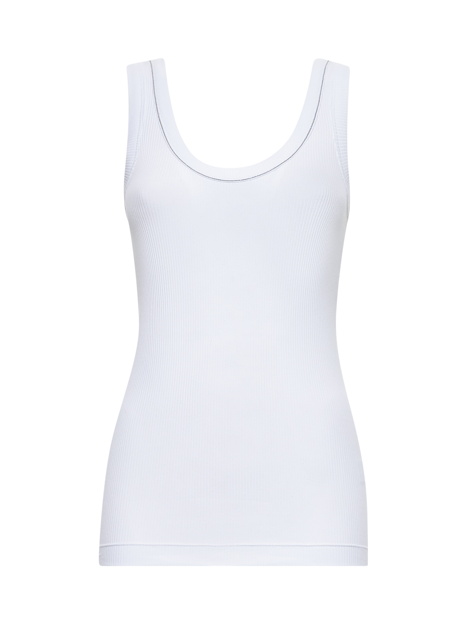 Brunello Cucinelli Top White MG902FP100C159 (Brunello Cucinelli / タンクトップ・キャミソール ) | Brunello Cucinelli (ブルネロ・クチネリ)