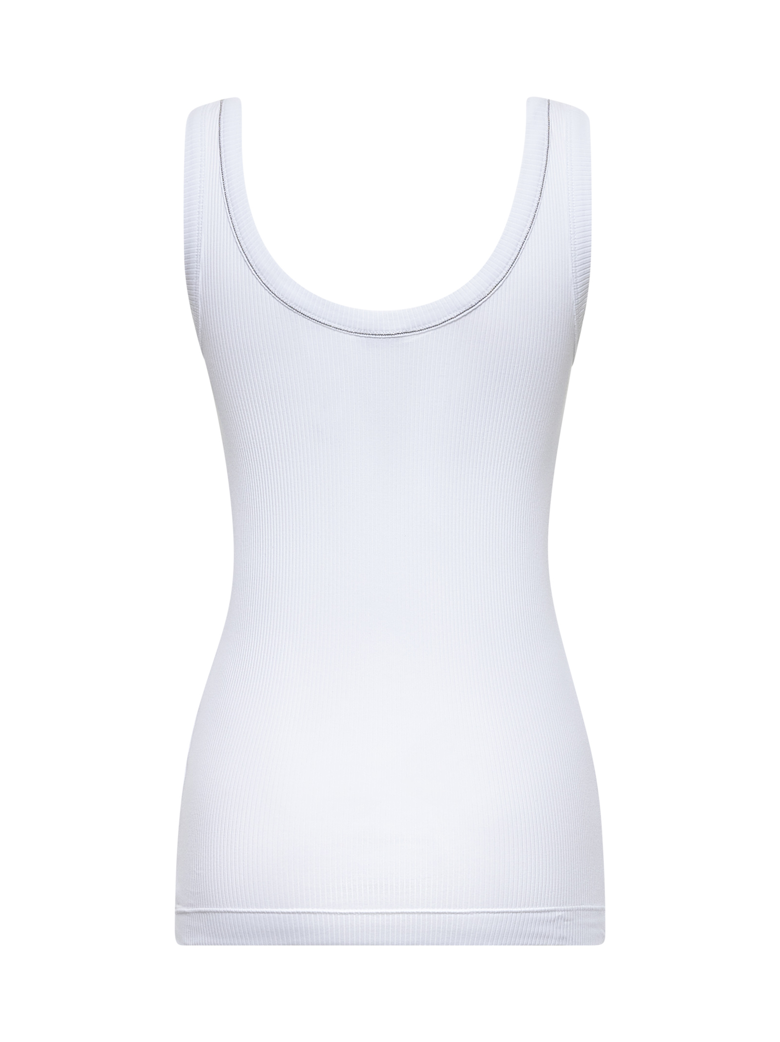 Brunello Cucinelli Top White MG902FP100C159 (Brunello Cucinelli / タンクトップ・キャミソール ) | Brunello Cucinelli (ブルネロ・クチネリ)(1)