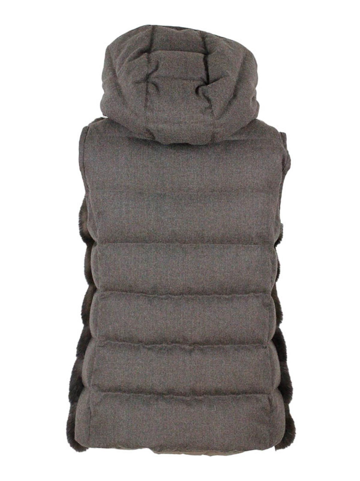 Padded Vest M812ZBROWN (manzoni24 / ベスト ) | manzoni24 (マンツォーニ24)(4)