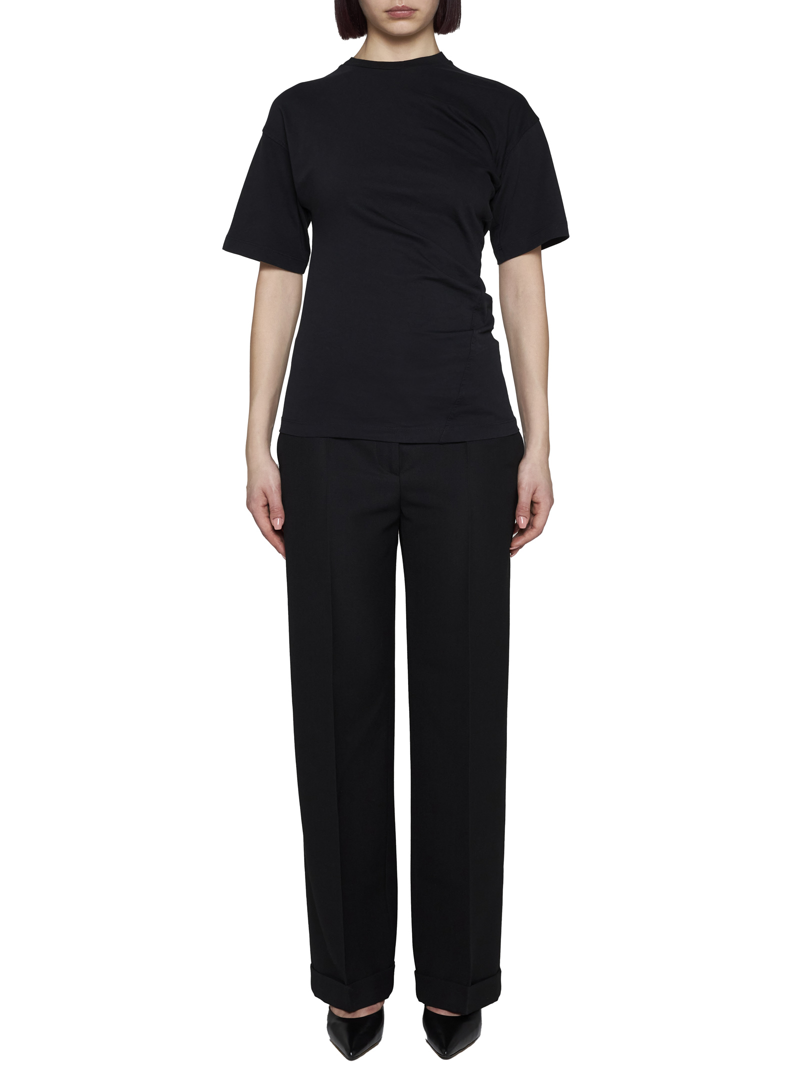 TOTEME T-shirts and Polos Black 243WRT0342FB0092001 (TOTEME / Tシャツ・カットソー ) | TOTEME (トーテム)(1)