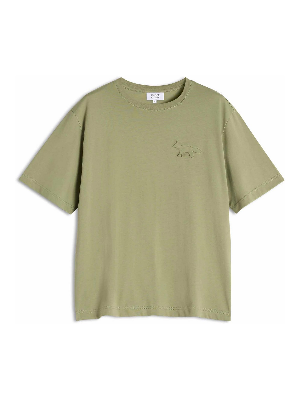 Embossed Profile Fox Oversize Tee-Shirt OM00116KJ701677 (Maison Kitsuné / Tシャツ・カットソー ) | Maison Kitsuné (メゾン キツネ)