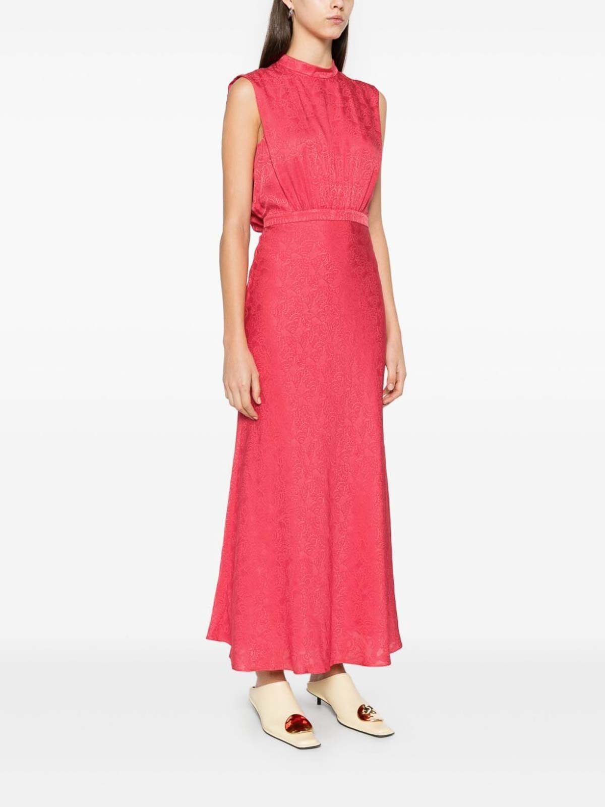 Fleur F Silk Dress 10956467HIBISCUS (SALONI / ワンピース・ドレス・オールインワン ) | SALONI (サローニ)(3)