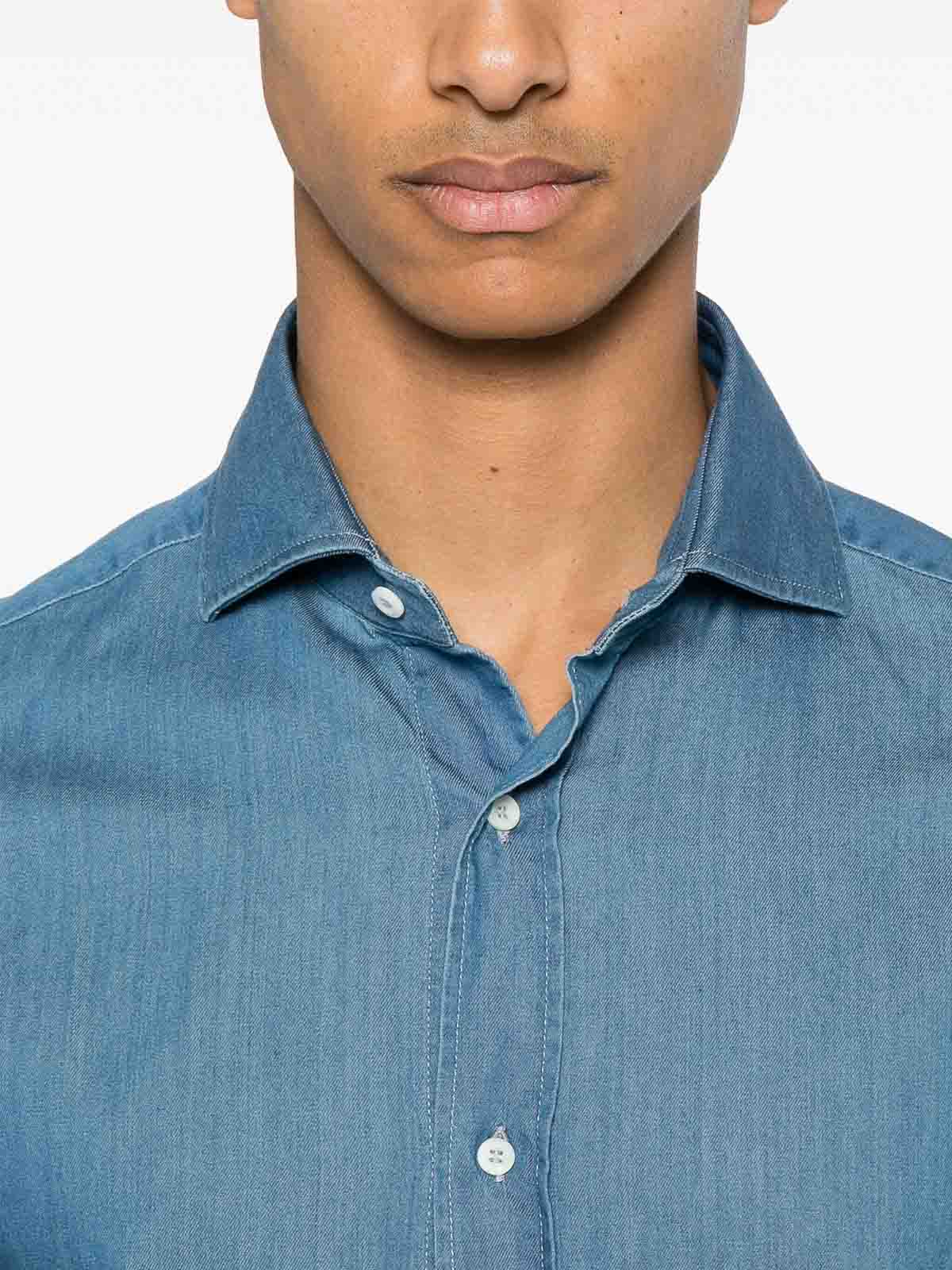 Denim Shirt MR6831718C001 (Brunello Cucinelli / シャツ・ブラウス ) | Brunello Cucinelli (ブルネロ・クチネリ)(4)
