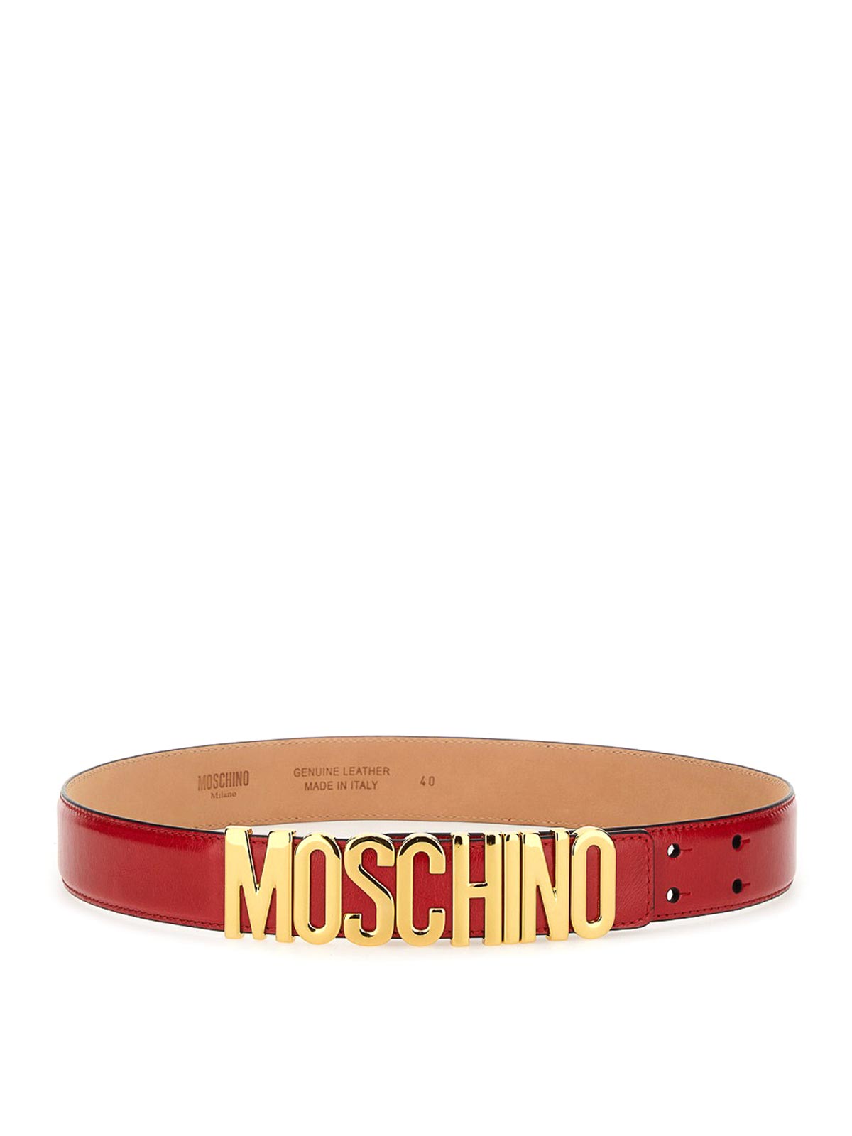 Leather belt MC6000PP0MOQ0500 (MOSCHINO / ベルト・サスペンダー ) | MOSCHINO (モスキーノ)