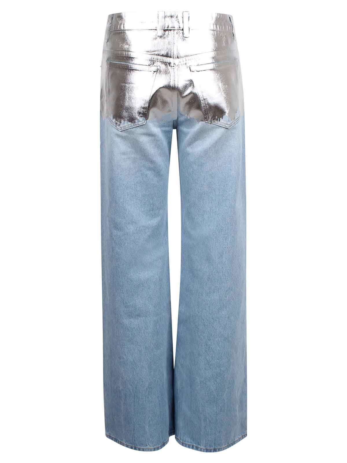 Wide jeans with silver detail 25ECPA040CO0524P458 (Rabanne / ジーンズ ) | Rabanne (ラバンヌ)(1)