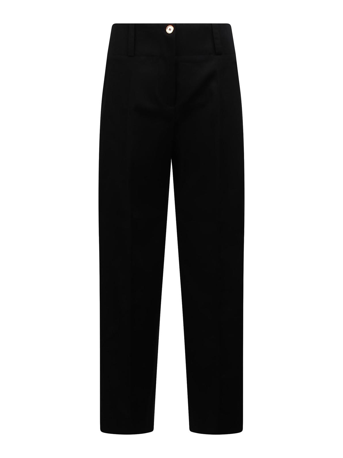 Trousers with large belt in organic gabardine TR0450074999B (Patou / パンツ ) | Patou (パトゥ)