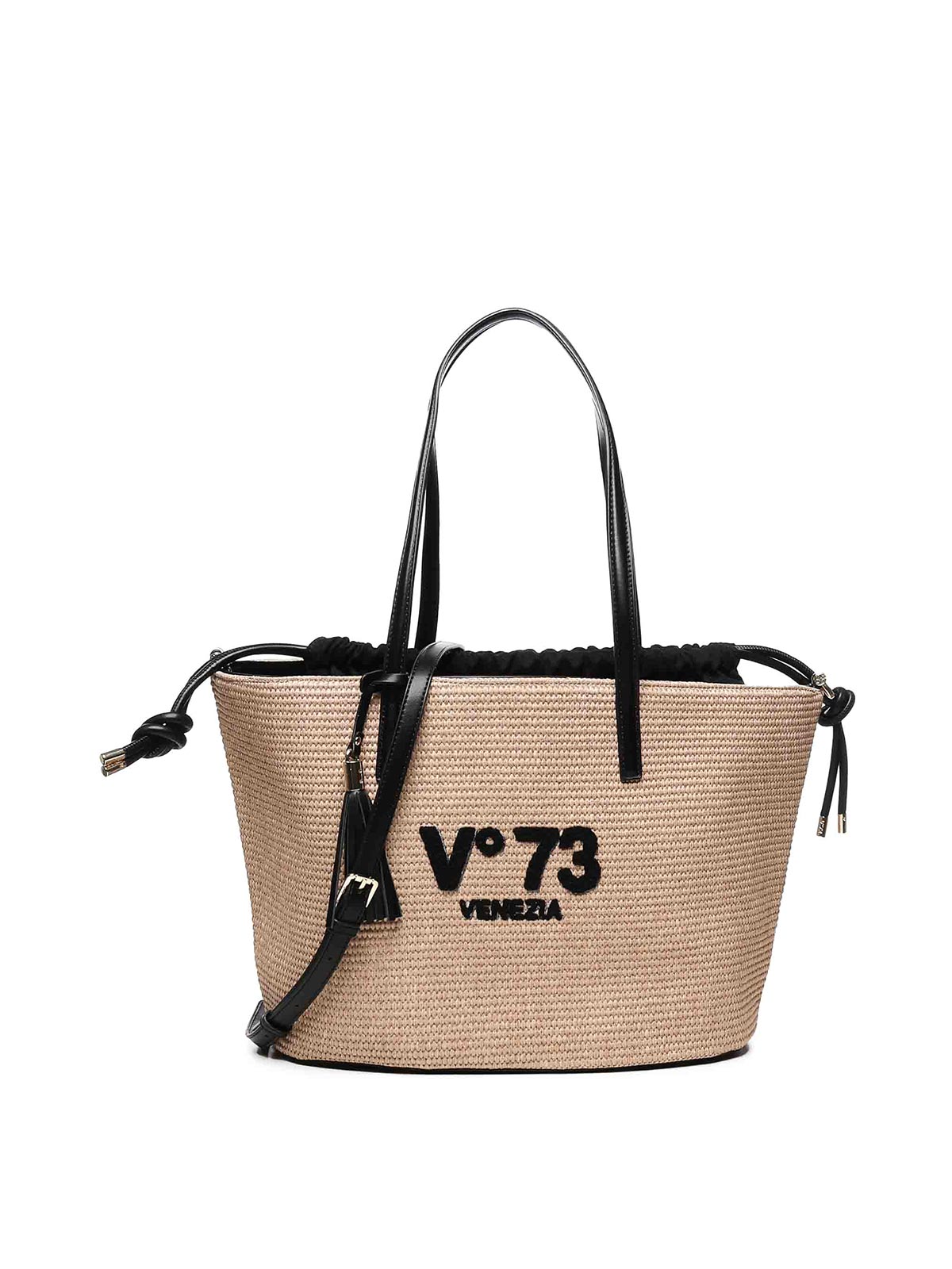 Inge Tote Bag 73BS8VL01INGENATURALENERO (V°73 / トートバッグ ) | V°73 (ヴィ セッタンタトレ)