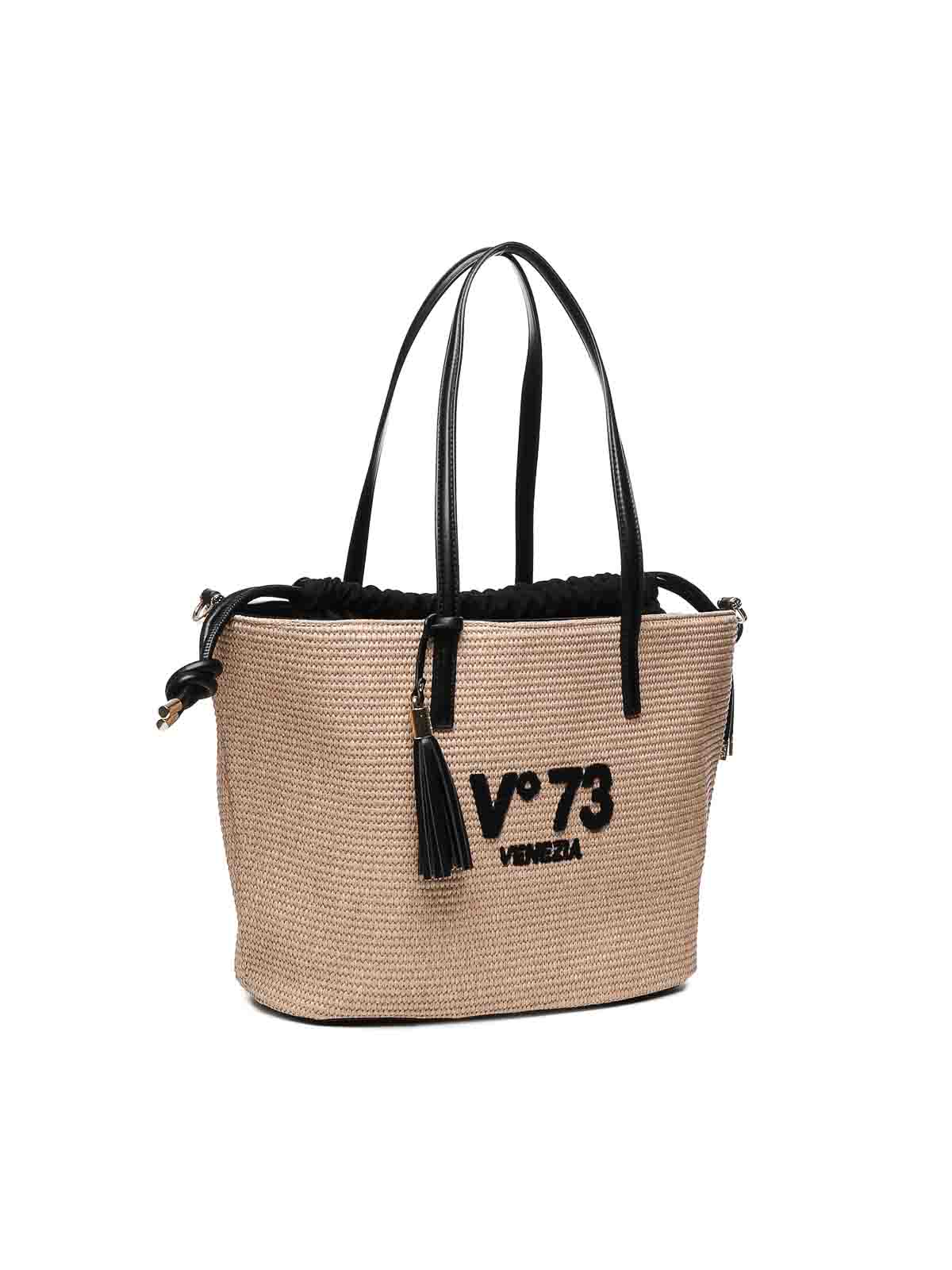 Inge Tote Bag 73BS8VL01INGENATURALENERO (V°73 / トートバッグ ) | V°73 (ヴィ セッタンタトレ)(2)