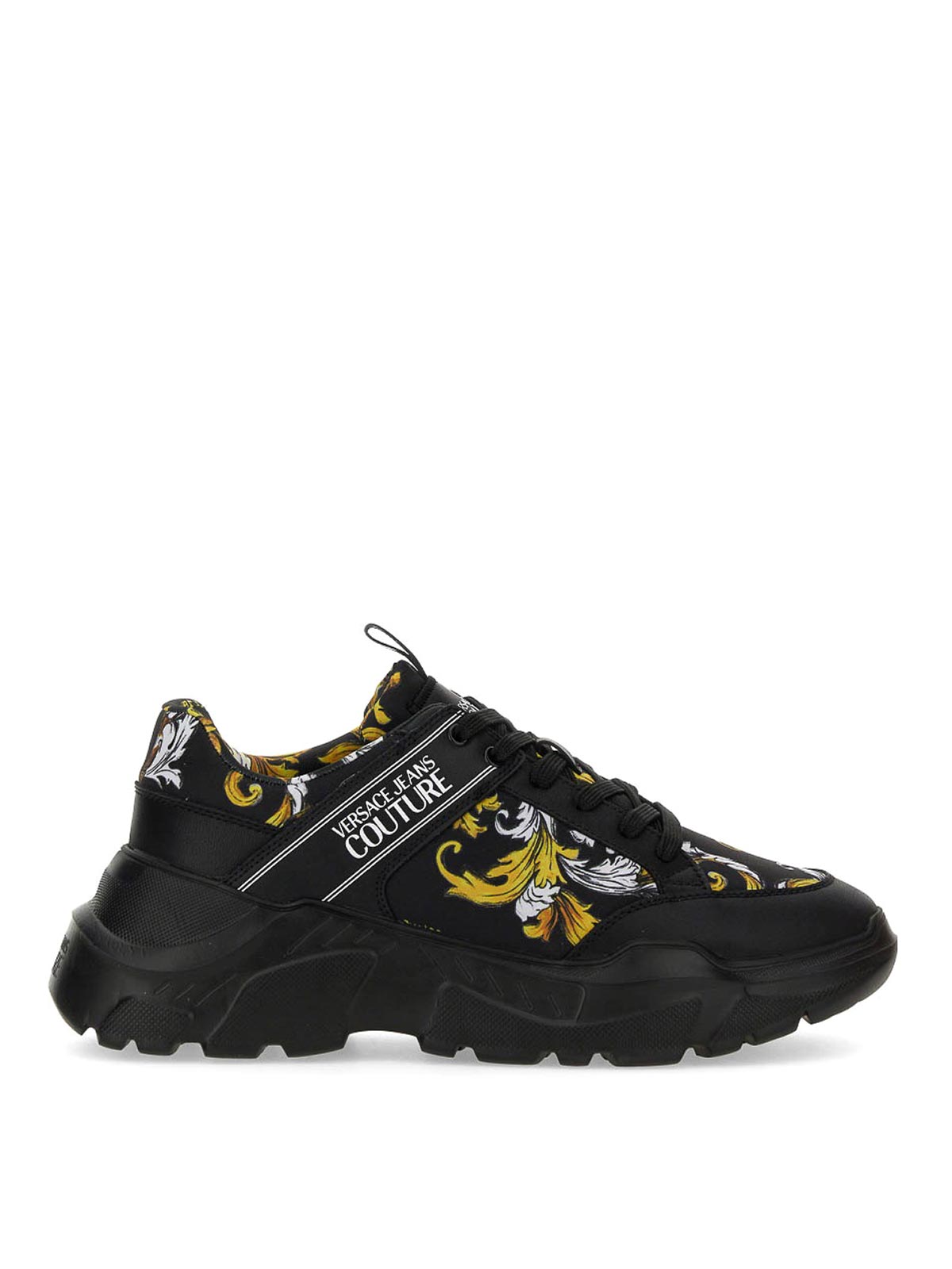 スニーカー VERSACE JEANS FW24 (77YA3SIB ZS891G03) Sneaker With Logo (VERSACE JEANS COUTURE/スニーカー