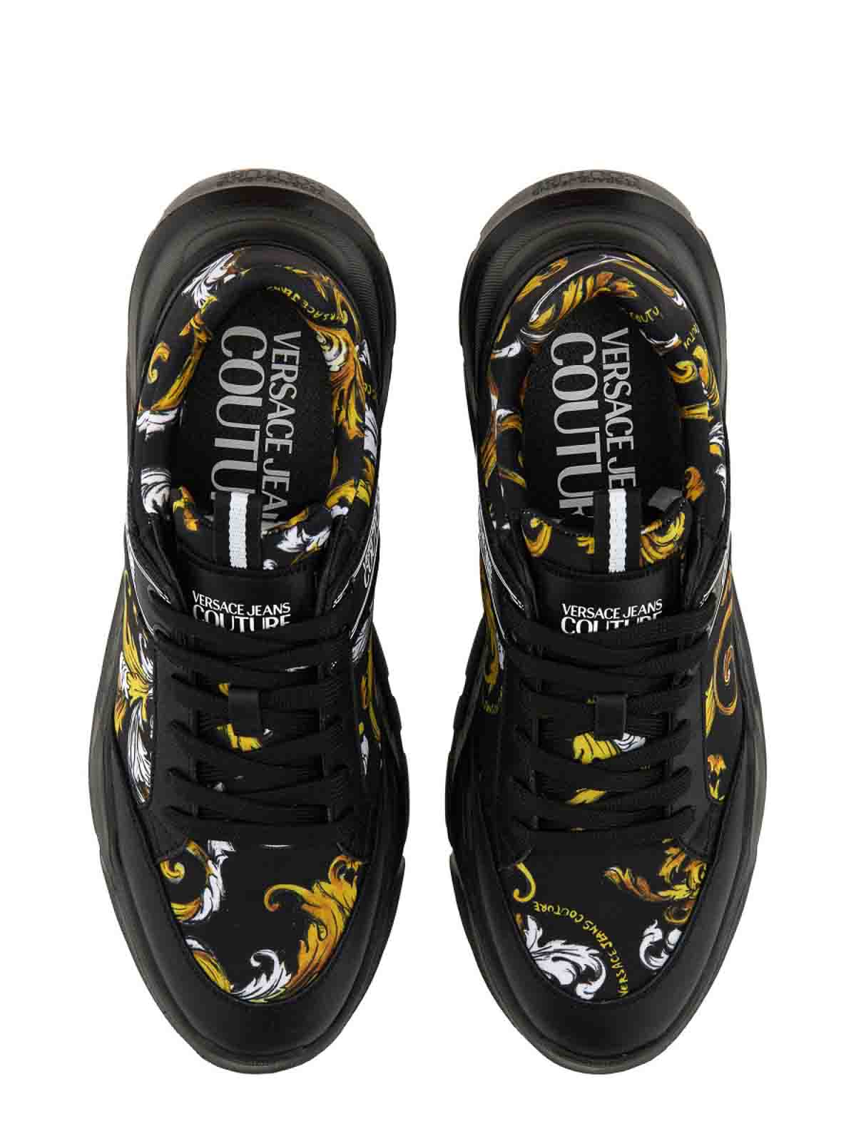 スニーカー VERSACE JEANS FW24 (77YA3SIB ZS891G03) Sneaker With Logo (VERSACE JEANS COUTURE/スニーカー