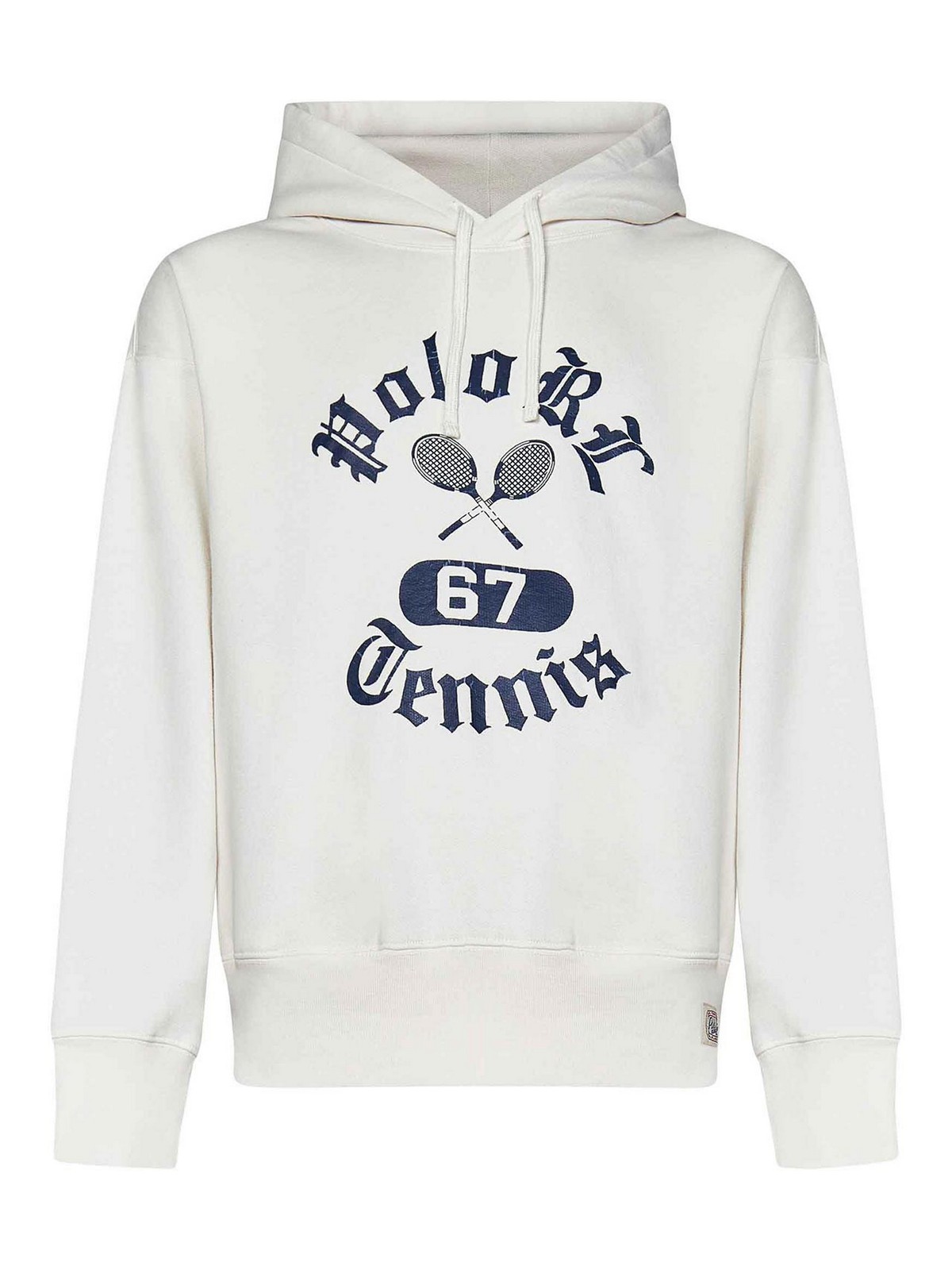White Cotton Blend Vintage-Fit Hoodie 710964974001 (Polo Ralph Lauren / スウェット・フーディー ) | Polo Ralph Lauren (ポロ ラルフ ローレン)