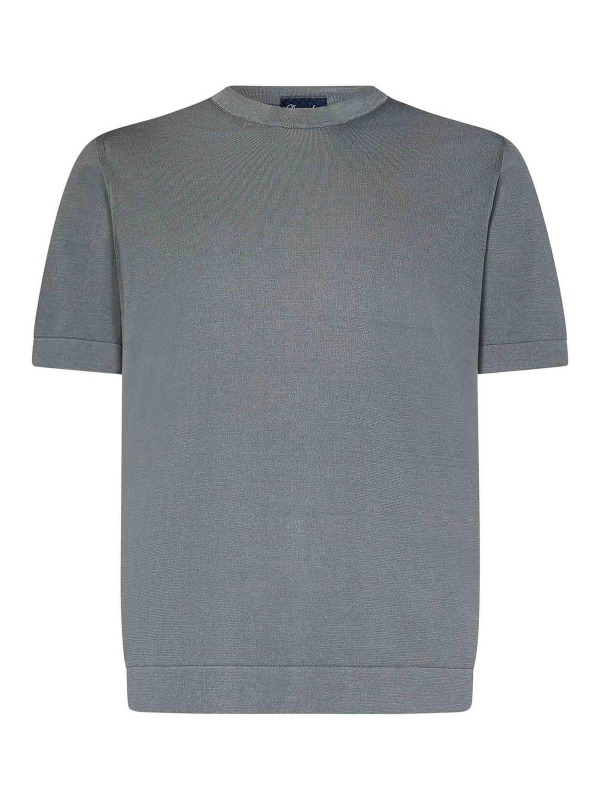 Gray Crew Neck T-Shirt D0GF100669 (Drumohr / Tシャツ・カットソー ) | Drumohr (ドルモア)