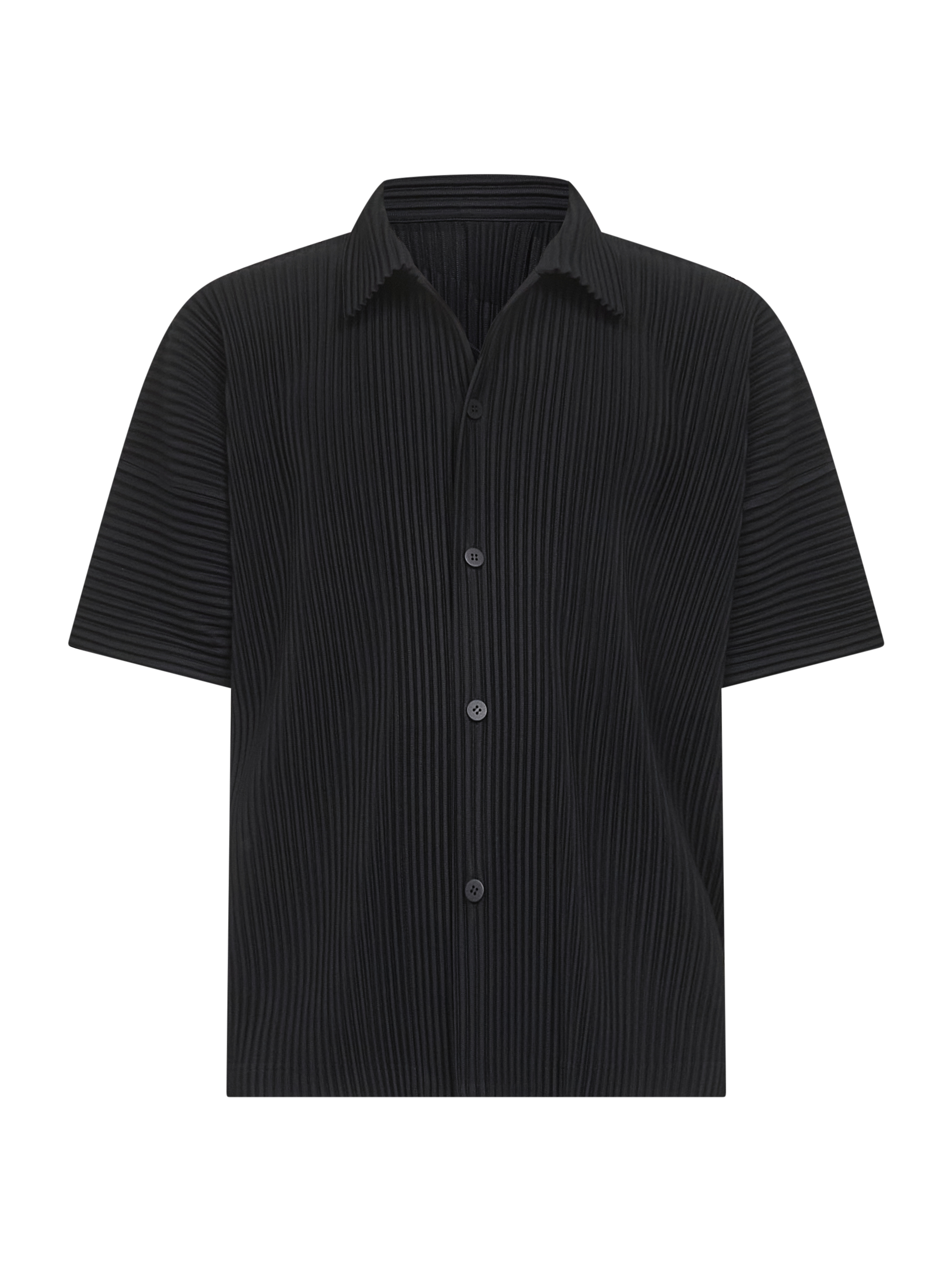 HOMME PLISSE ISSEY MIYAKE Shirts Black JJ11715 (HOMME PLISSÉ ISSEY MIYAKE / シャツ・ブラウス ) | HOMME PLISSÉ ISSEY MIYAKE (オムプリッセ イッセイ ミヤケ)