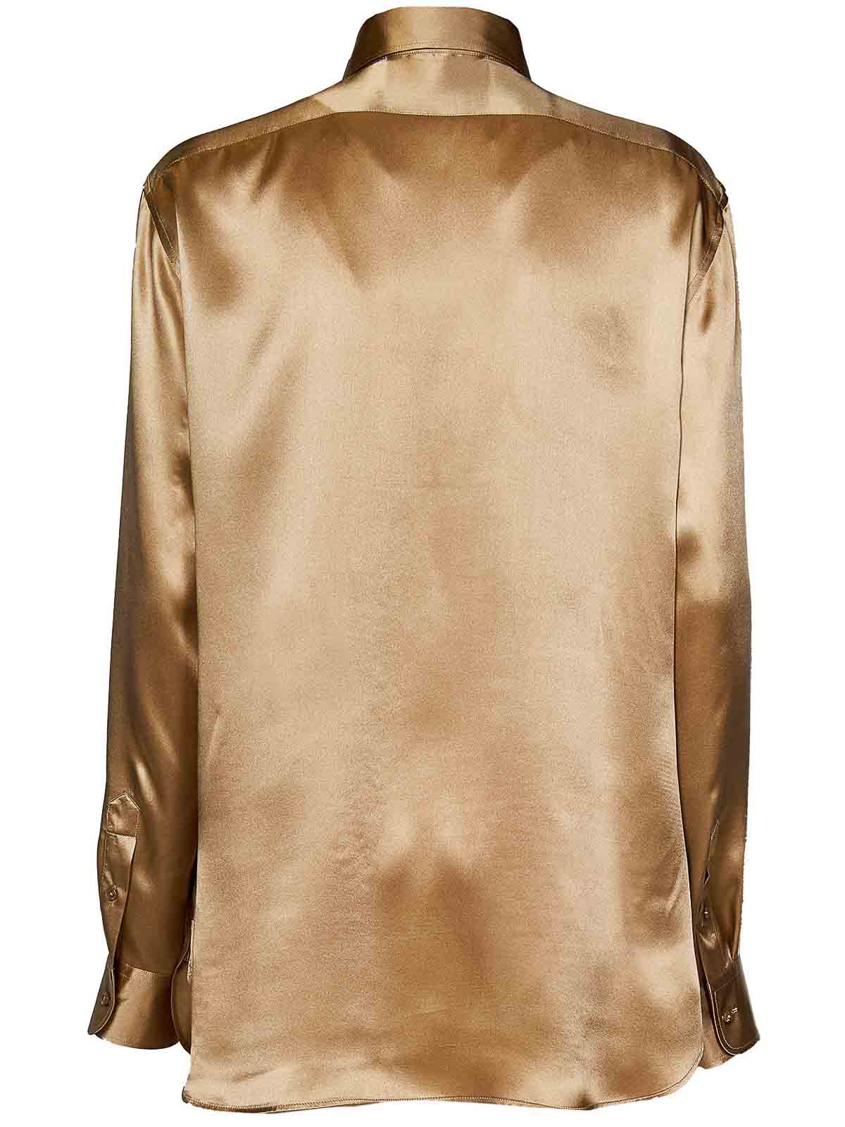 Gold Silk Shirt 290966327001 (RALPH LAUREN / シャツ・ブラウス ) | RALPH LAUREN (ラルフ ローレン)(1)